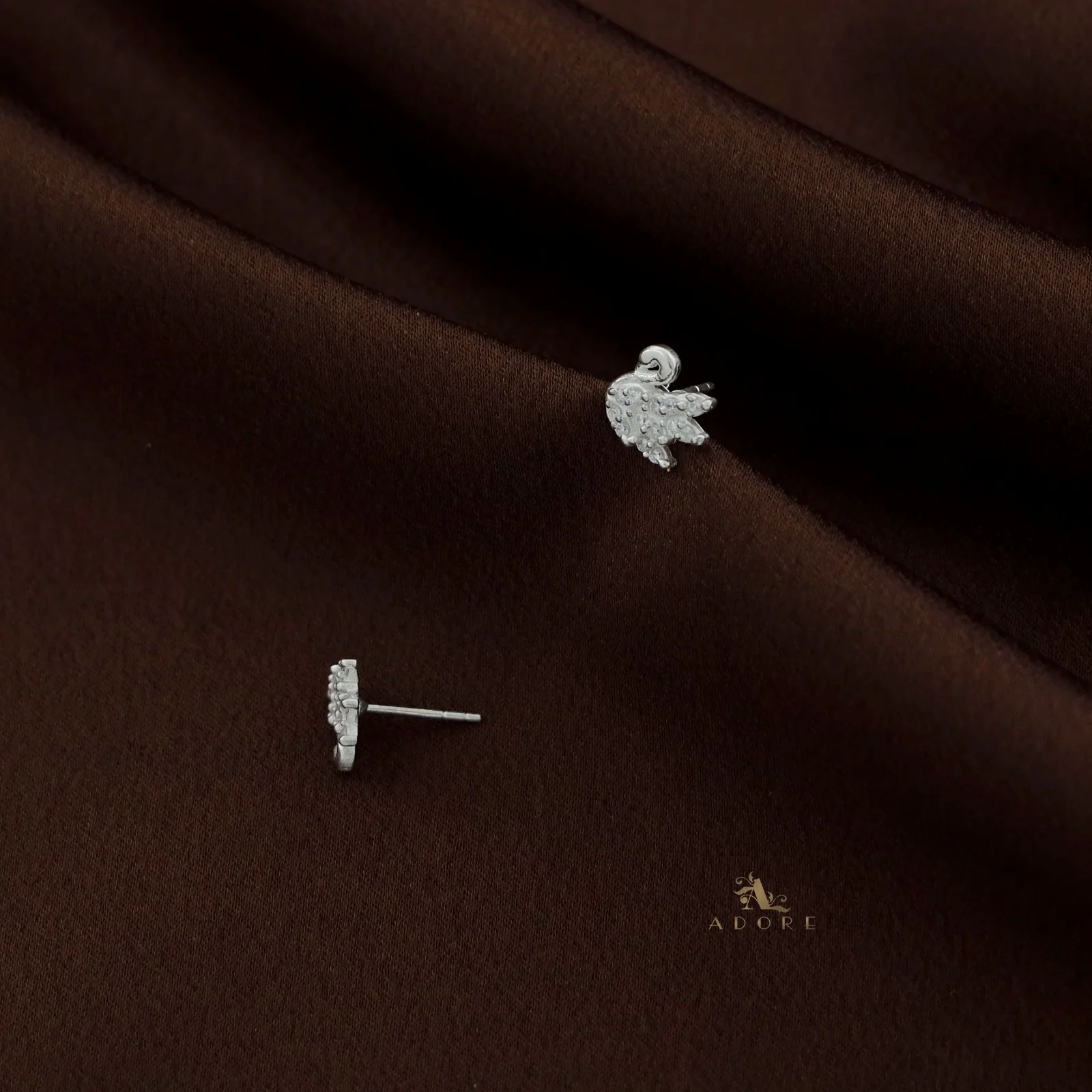 Silver Swan Stud - 925 Sterling Silver - Image 4