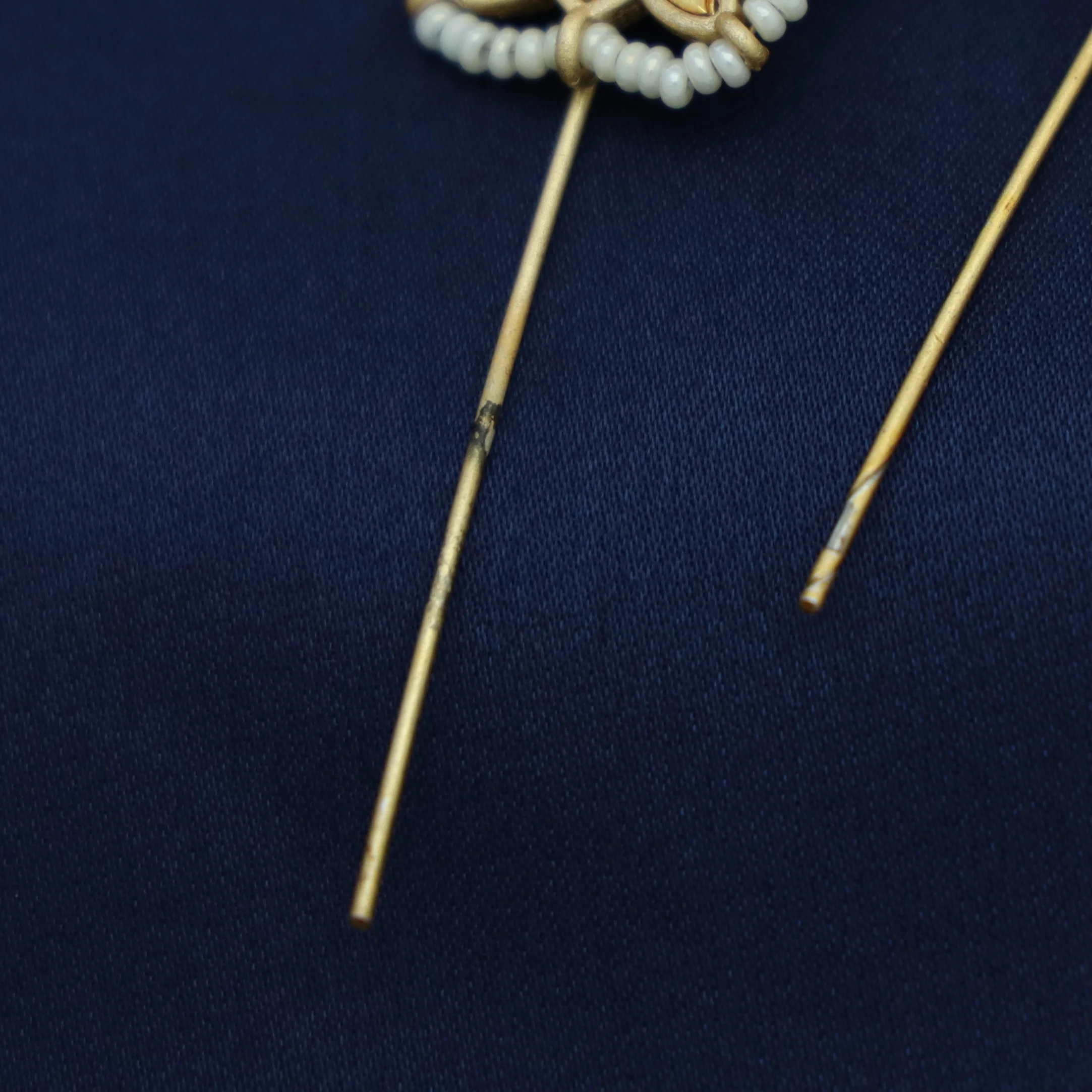 Simrath Enamel Pearl Lotus Ear-Cuff (Set Of 2) - Image 2