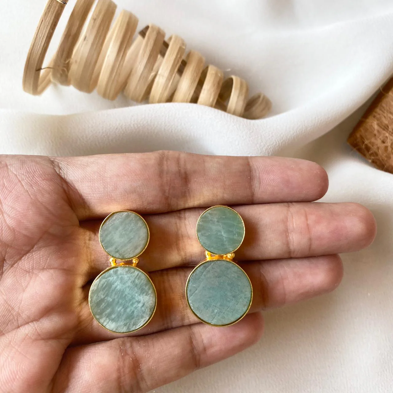 Snowman Raw Stone Earring - Image 17