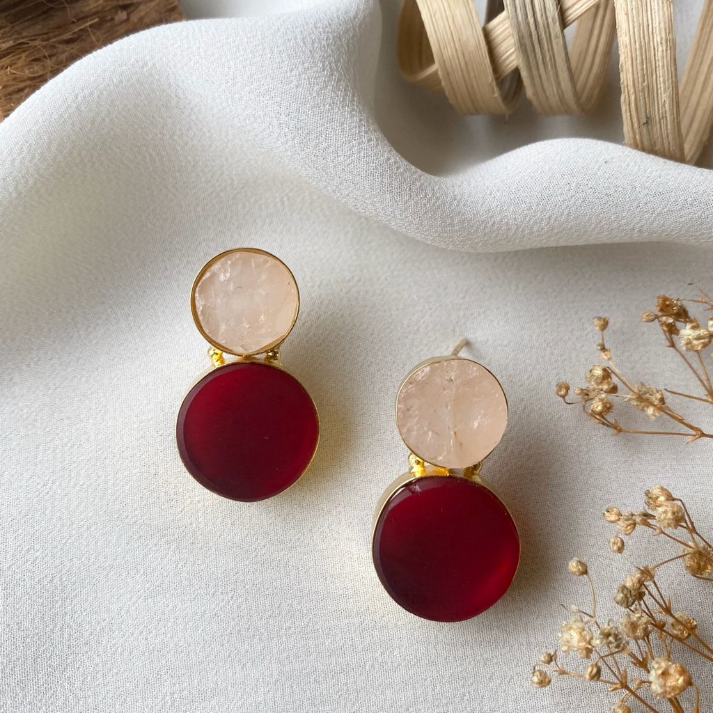 Snowman Raw Stone Earring - Image 29