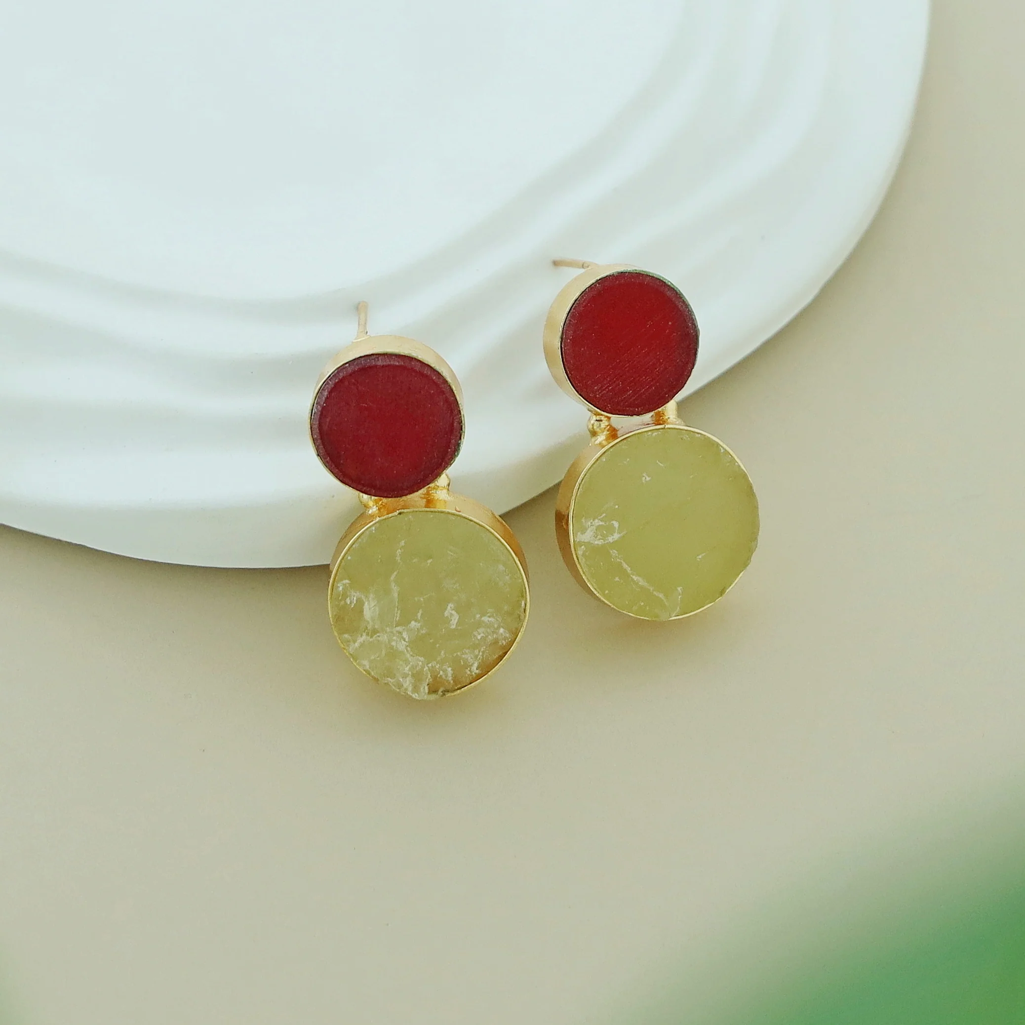 Snowman Raw Stone Earring - Image 40