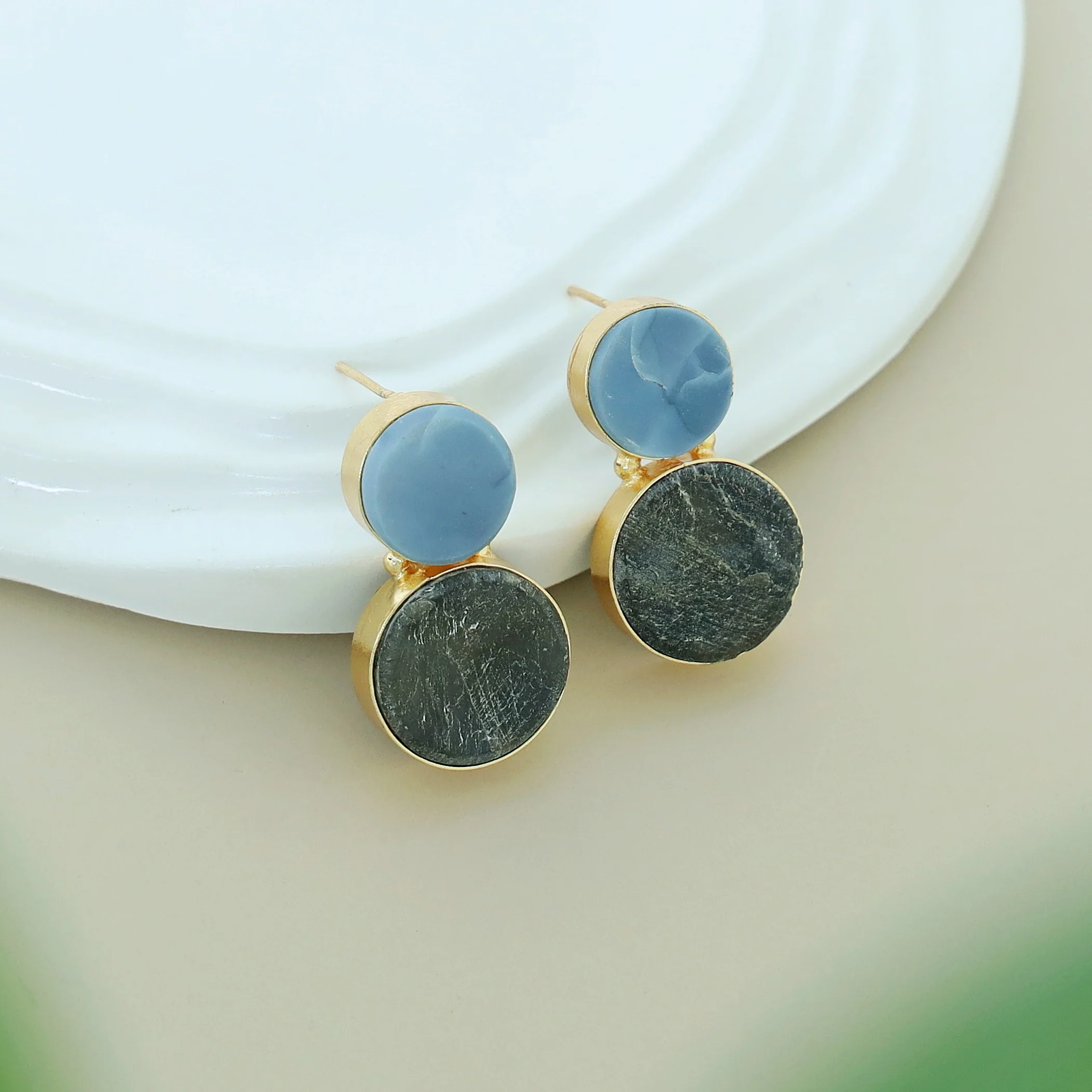 Snowman Raw Stone Earring - Image 41