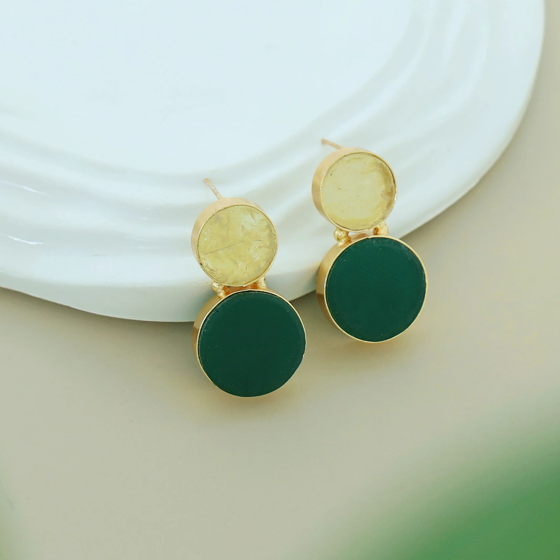 Snowman Raw Stone Earring - Image 43