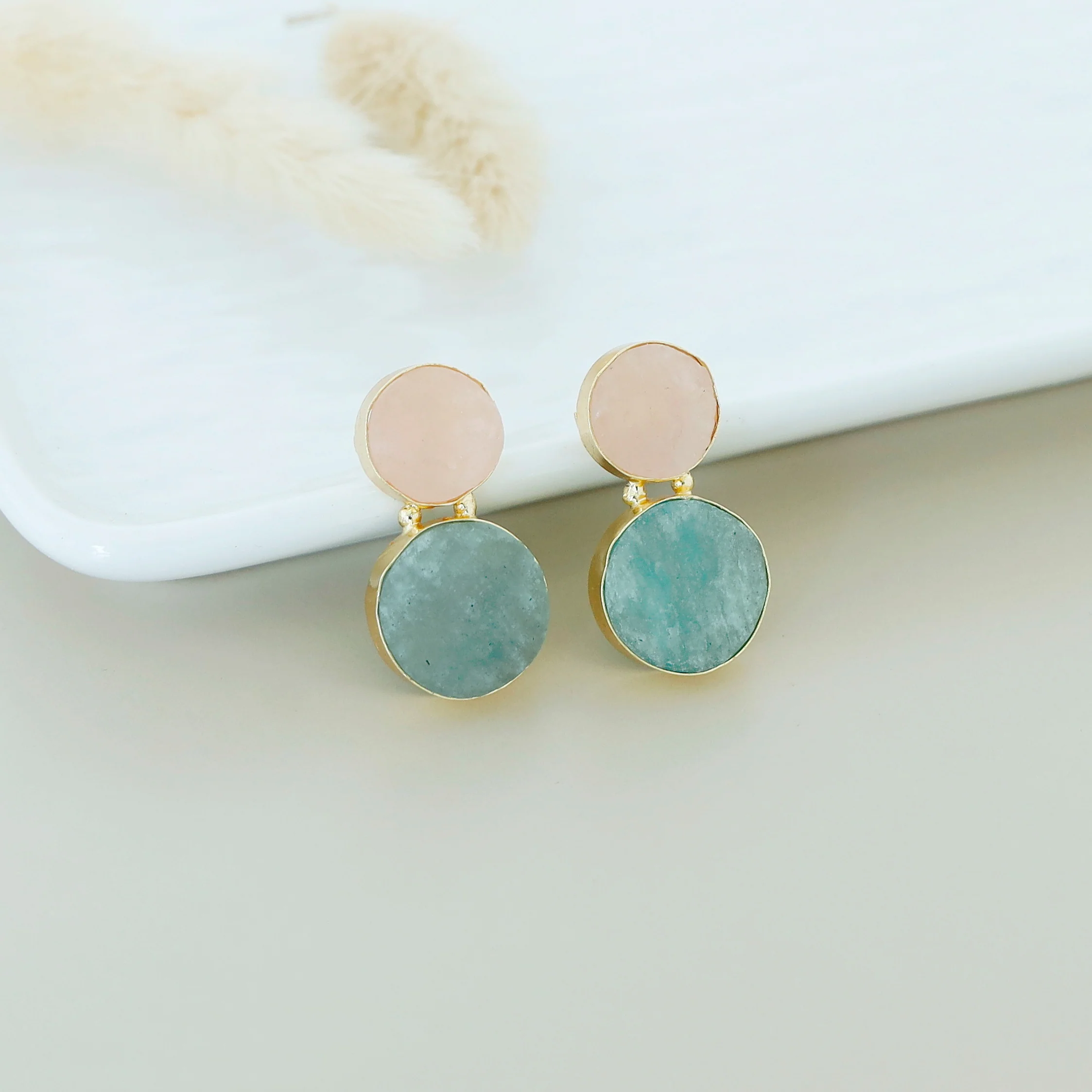 Snowman Raw Stone Earring - Image 6