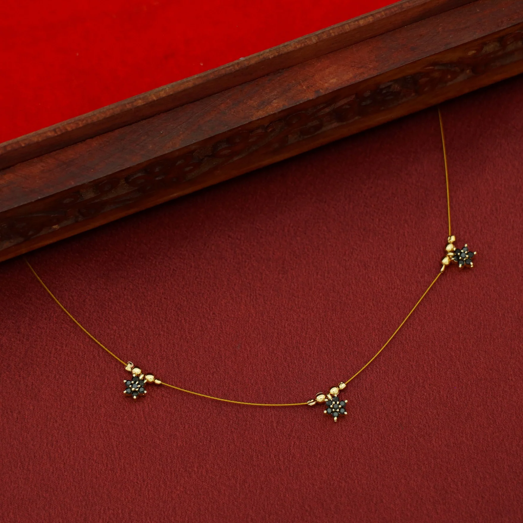 Sreya 3 Floral String Neckpiece - Image 10