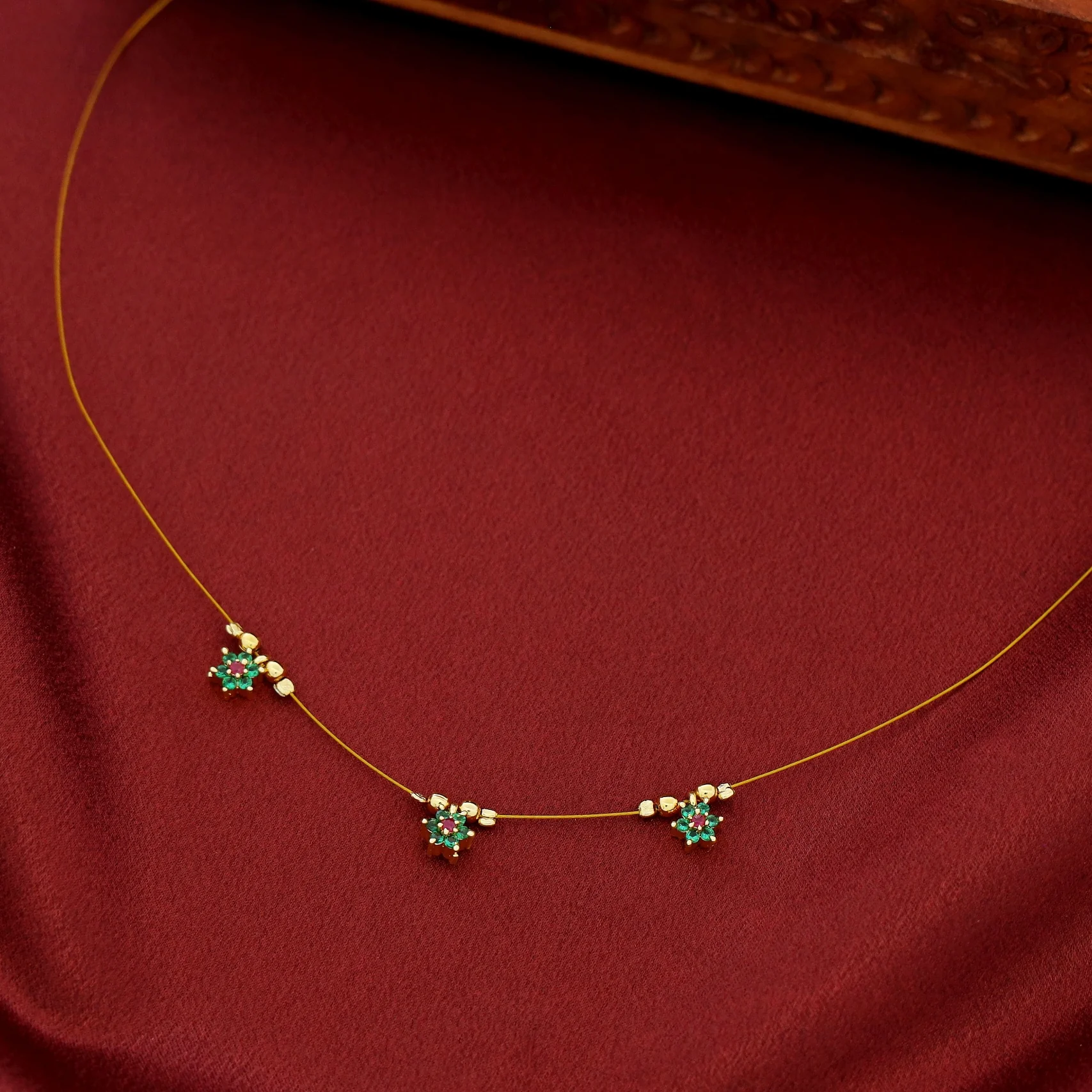 Sreya 3 Floral String Neckpiece - Image 11