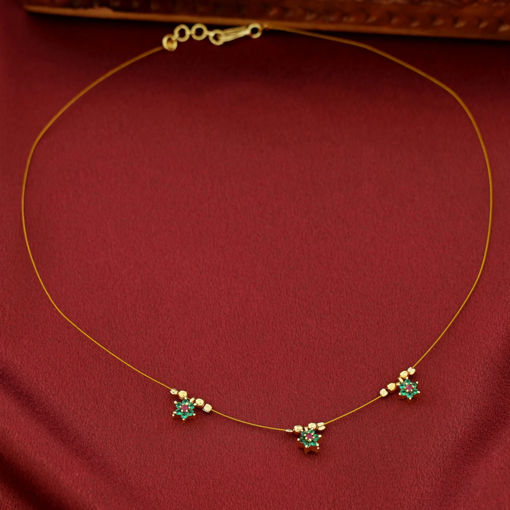 Sreya 3 Floral String Neckpiece - Image 13
