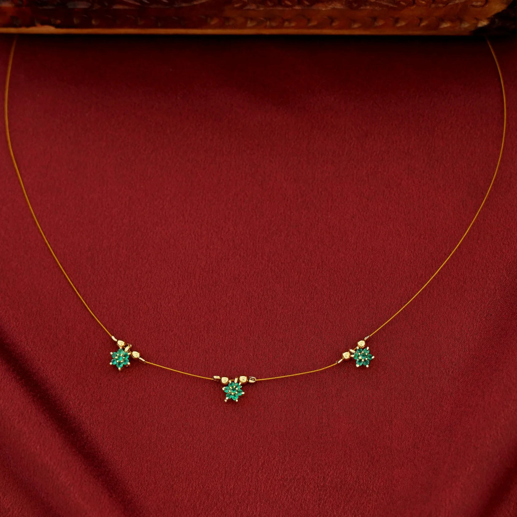 Sreya 3 Floral String Neckpiece - Image 4