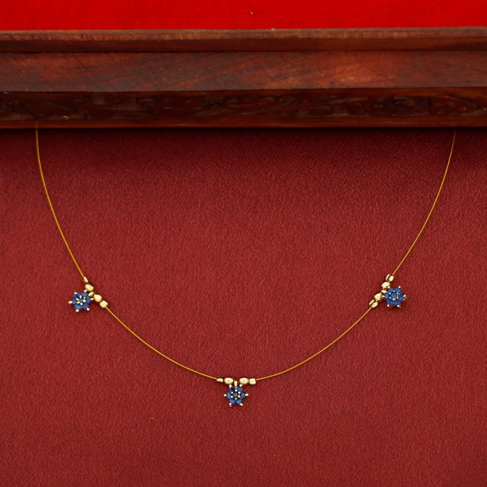 Sreya 3 Floral String Neckpiece - Image 9
