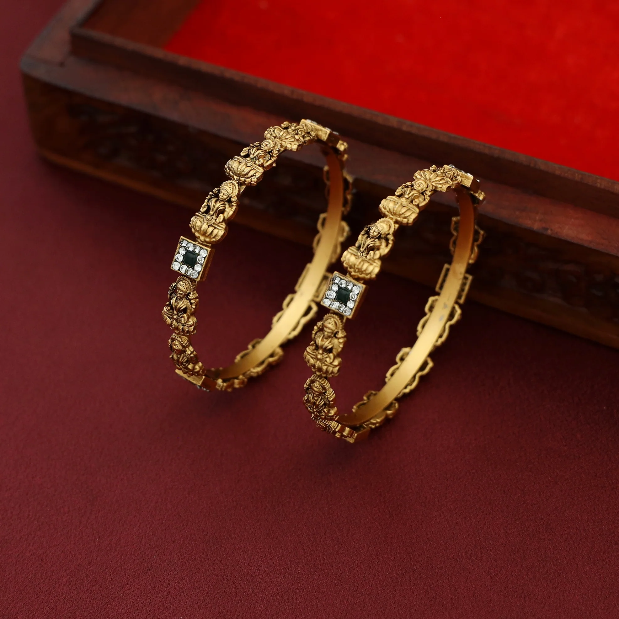 Srisha Tri Devi Bangle (Set Of 2) - Image 4