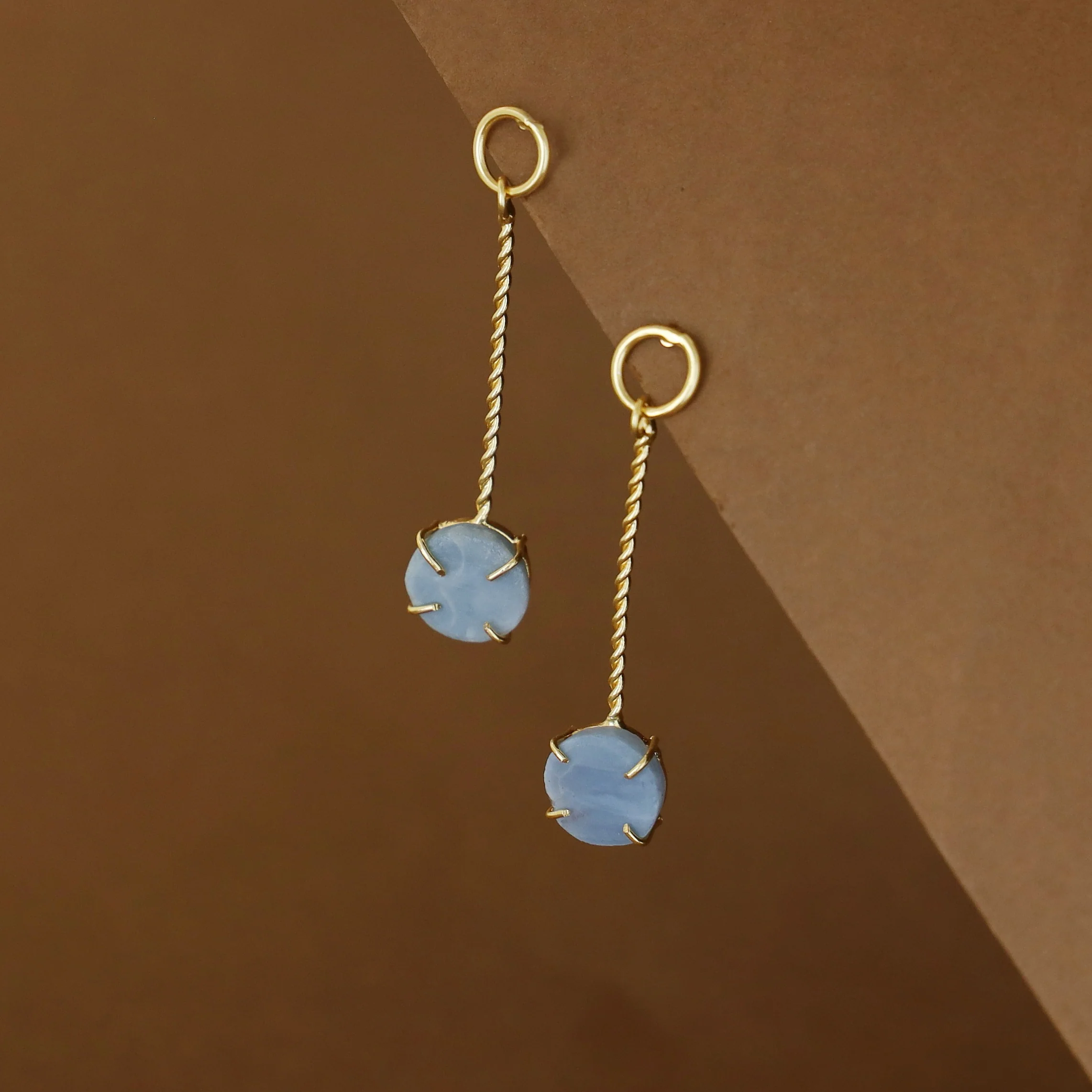 Sriya Twisted Stick Claw Raw Stone Earring - Image 13