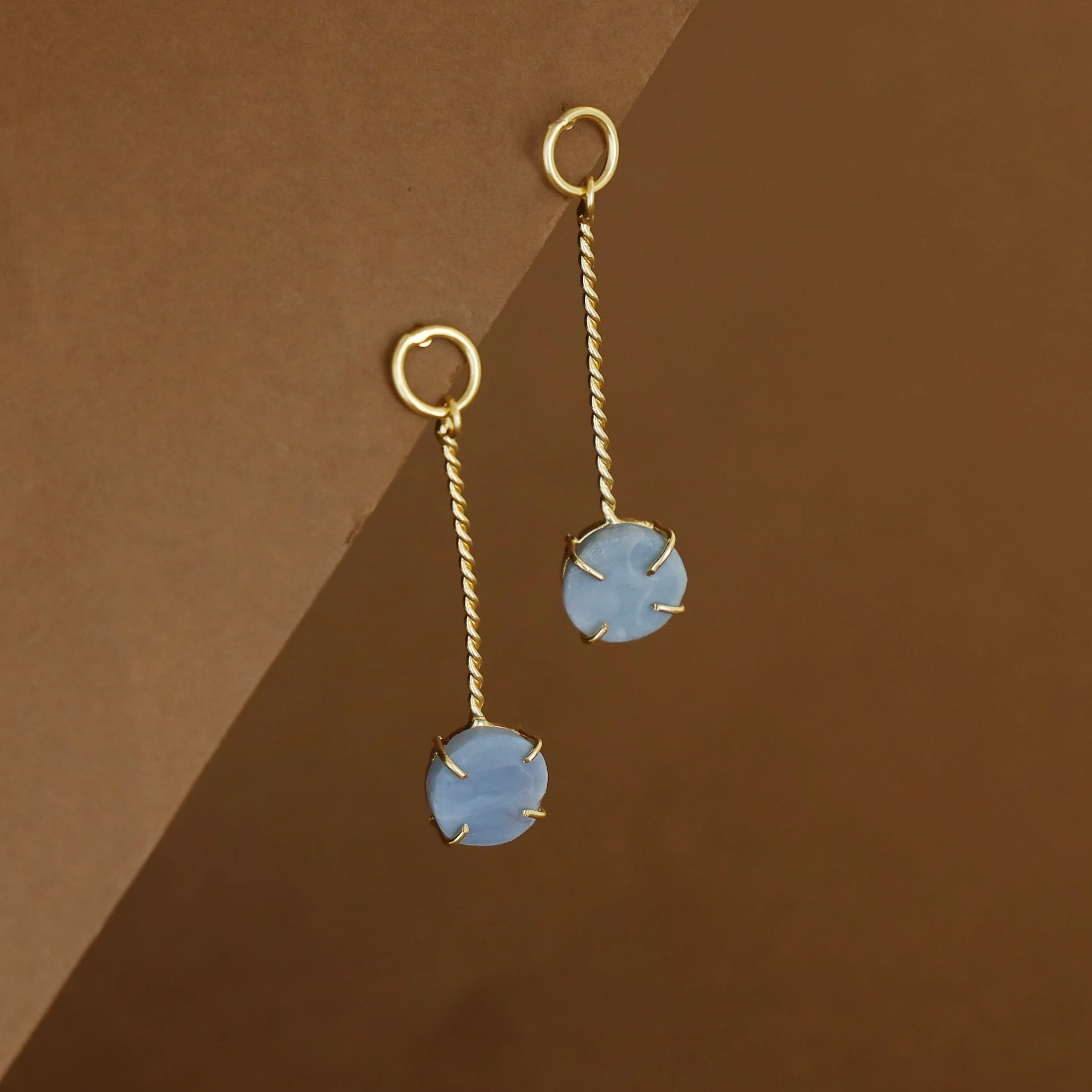 Sriya Twisted Stick Claw Raw Stone Earring - Image 14