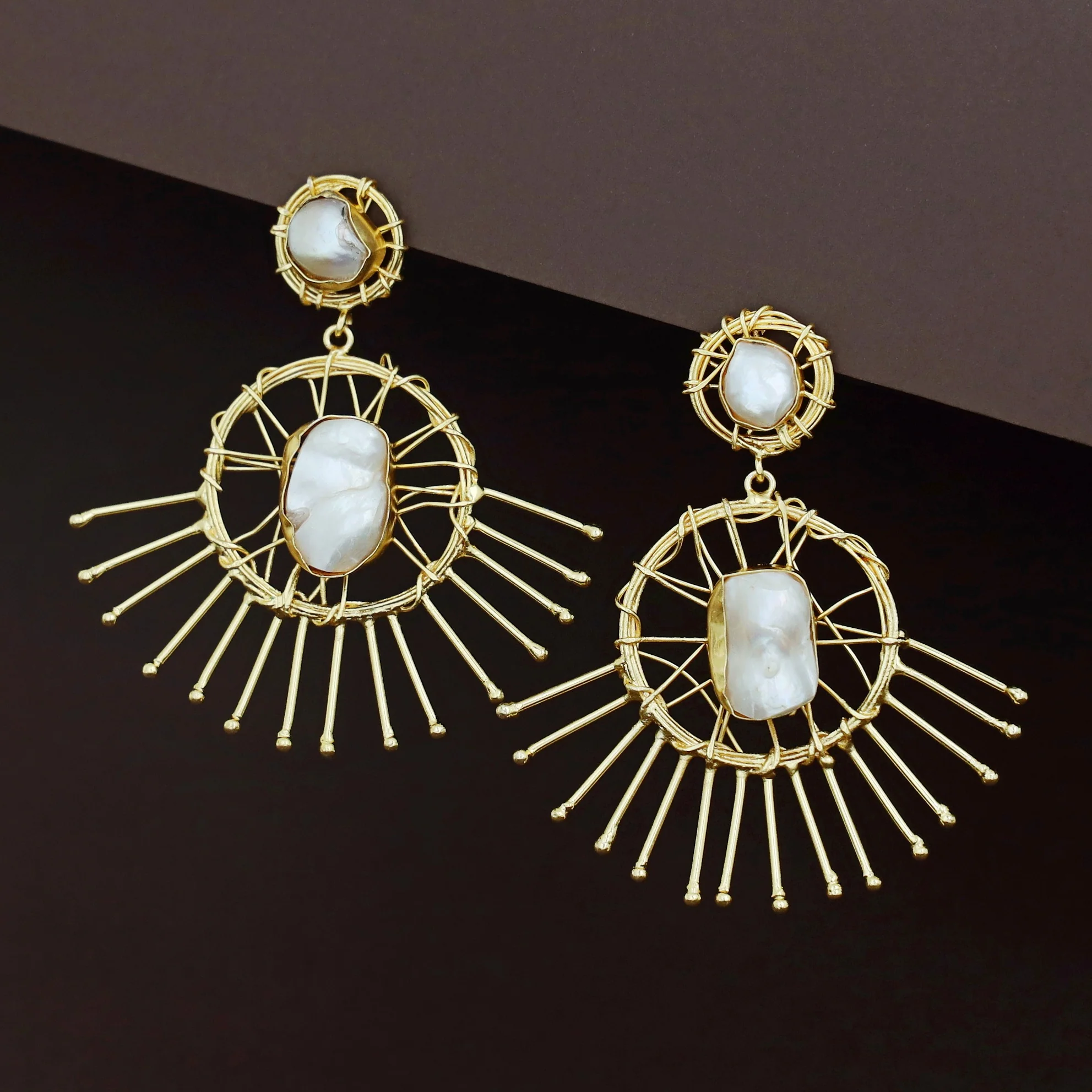 Survya Handmade Baroque Earring - Image 2