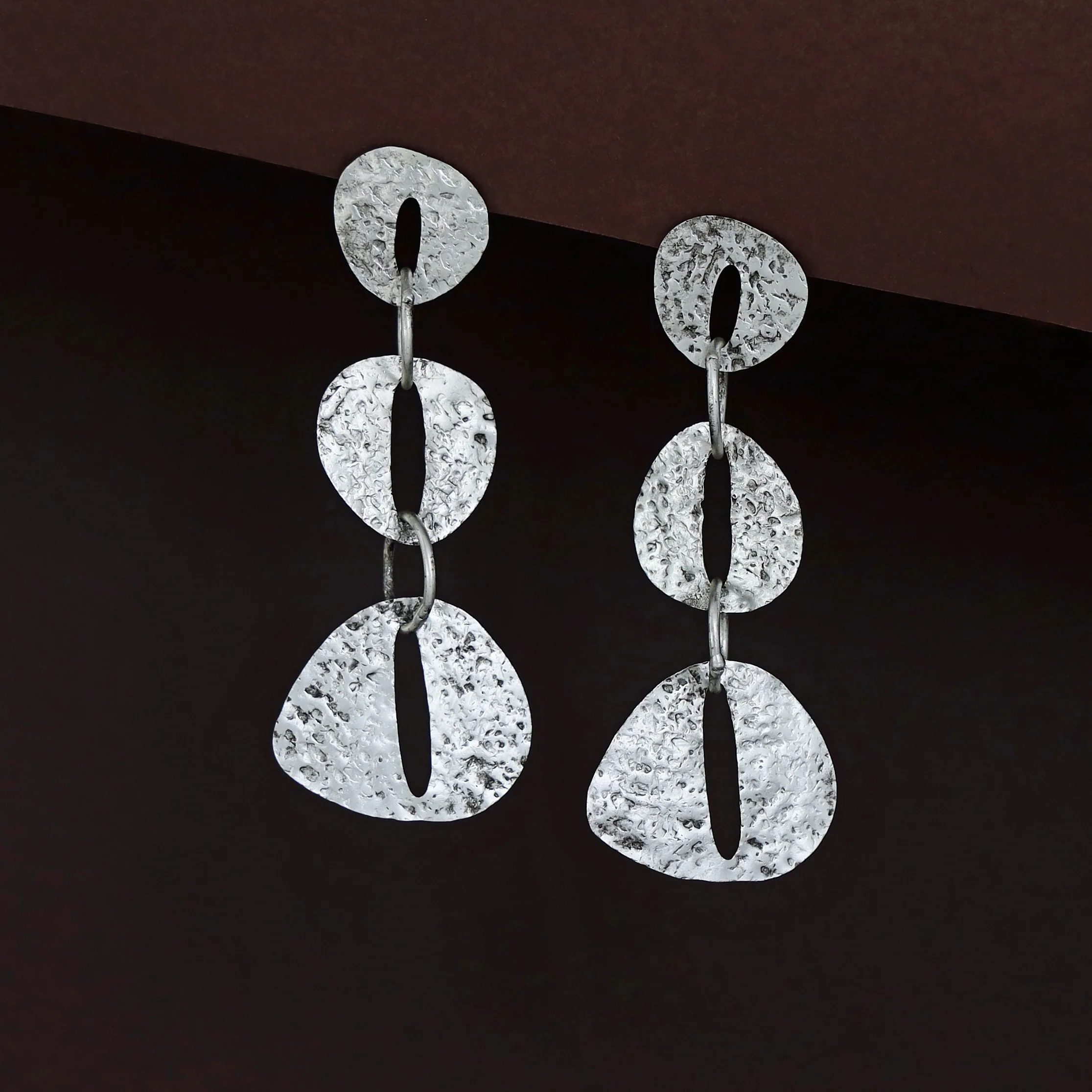 Tamia Textured Long Earring - Image 5