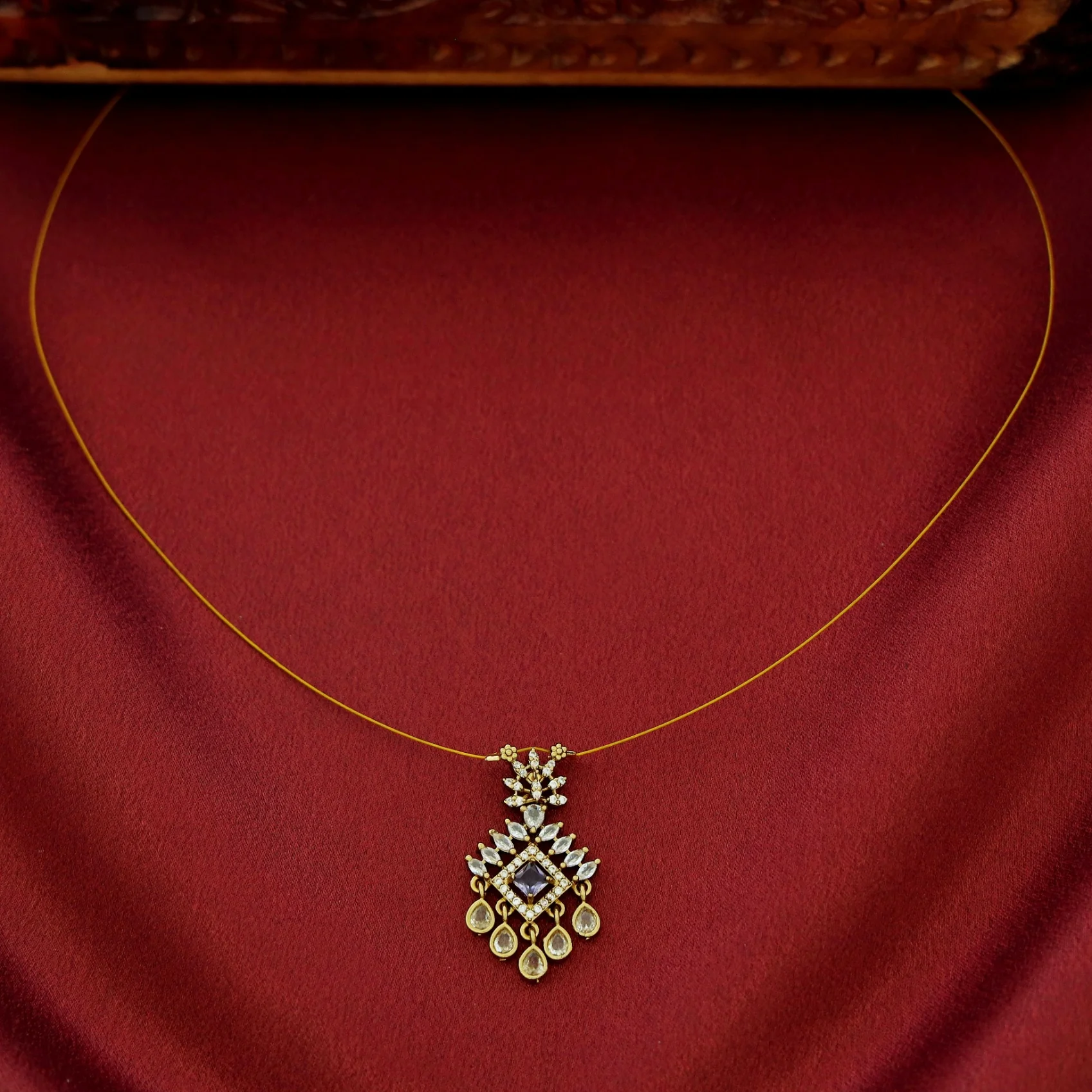 Tarini AD Stone String Neckpiece - Image 3