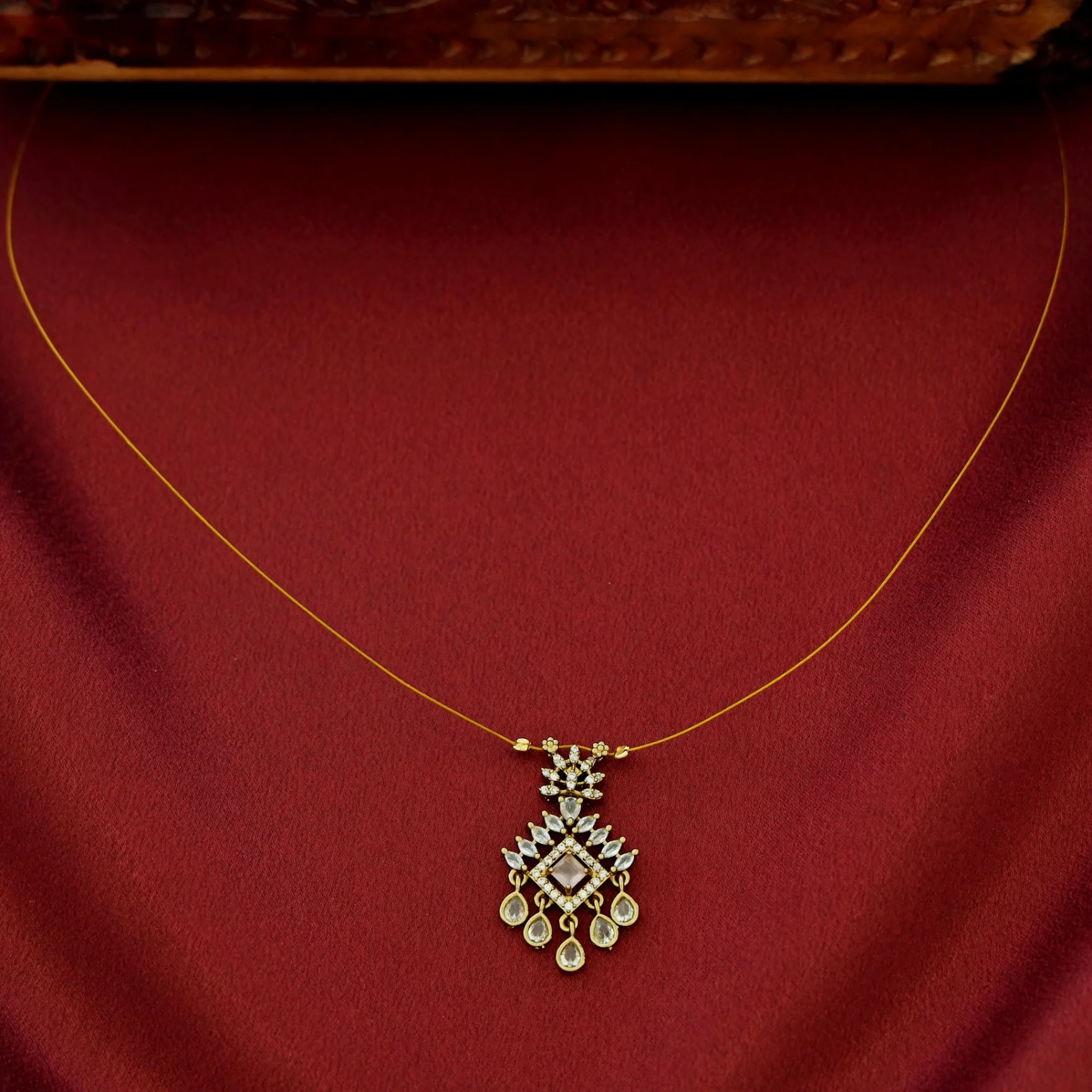 Tarini AD Stone String Neckpiece - Image 4