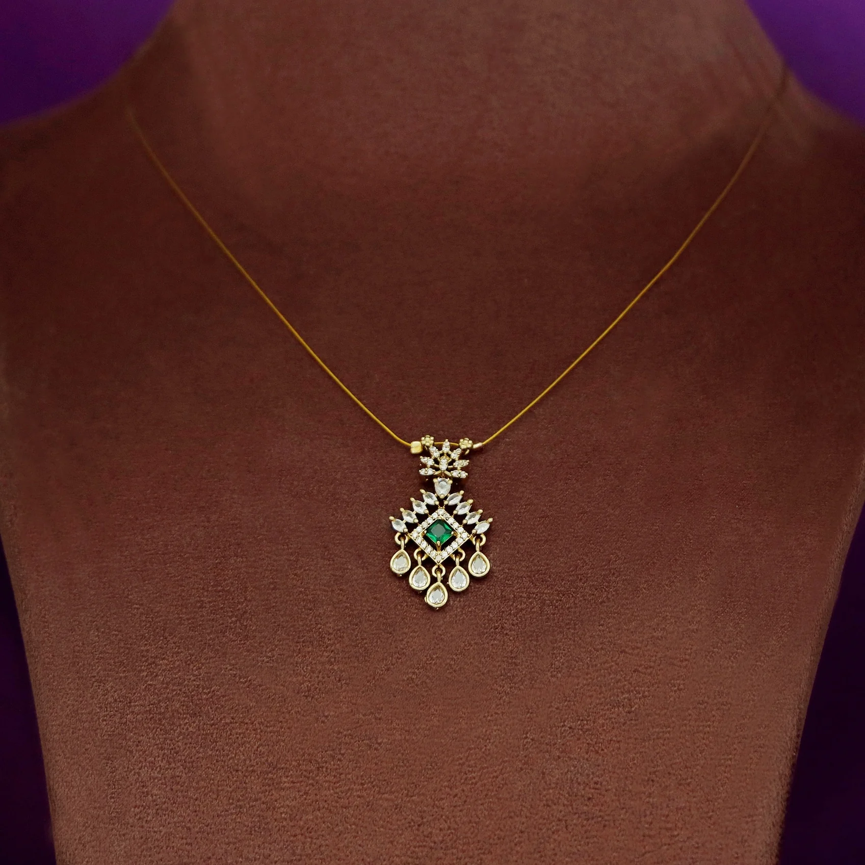 Tarini AD Stone String Neckpiece - Image 9