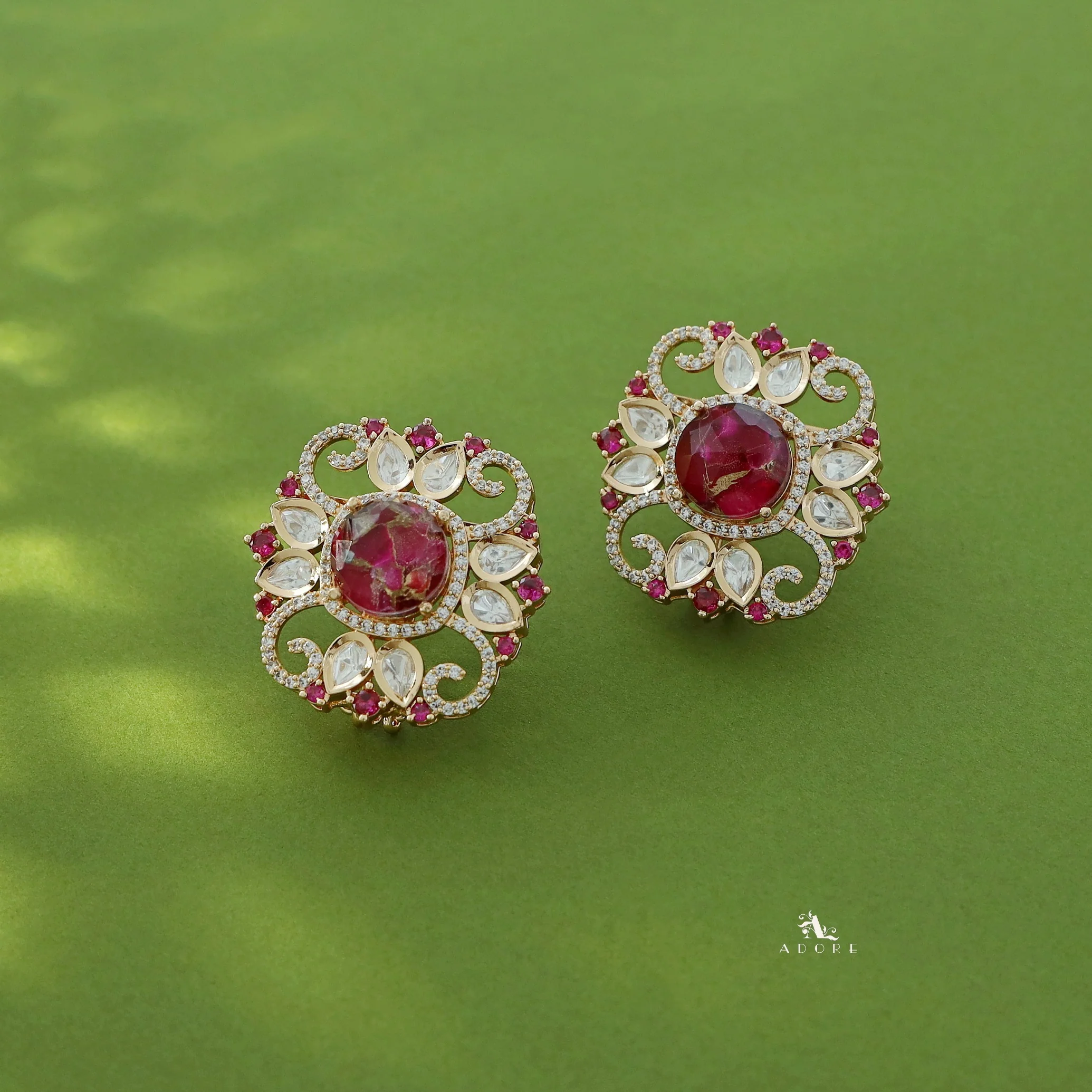 Tarinika Kundan Stone Neckpiece With Earring - Image 7