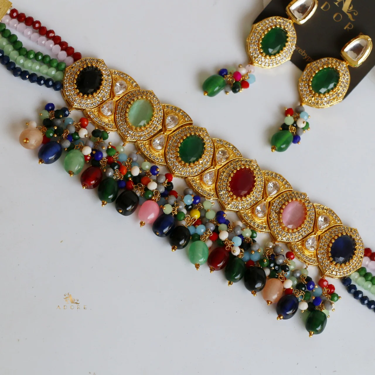 Taruni Kundan Choker With Stud - Image 10