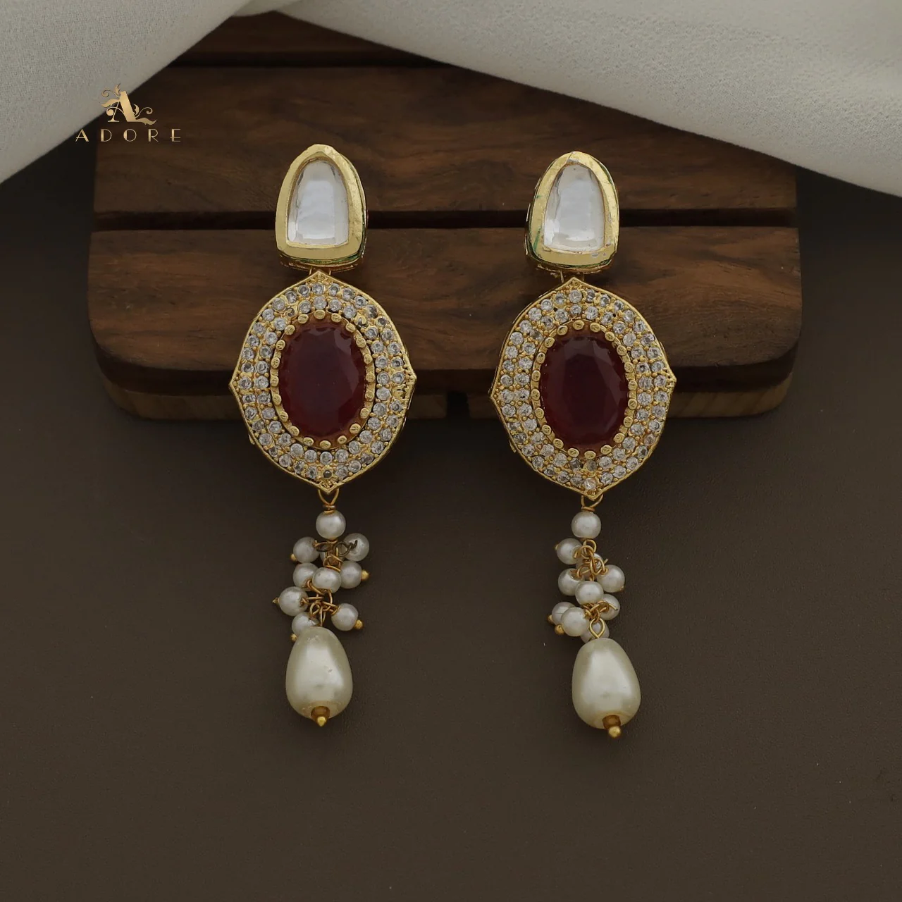 Taruni Kundan Choker With Stud - Image 14