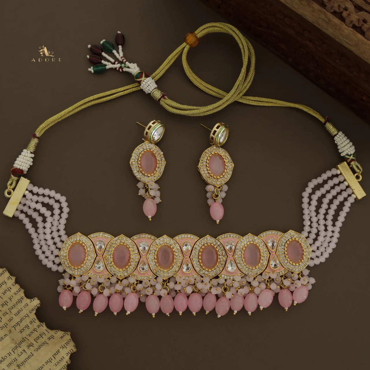 Taruni Kundan Choker With Stud - Image 15