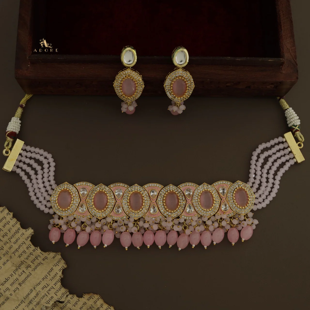 Taruni Kundan Choker With Stud - Image 17