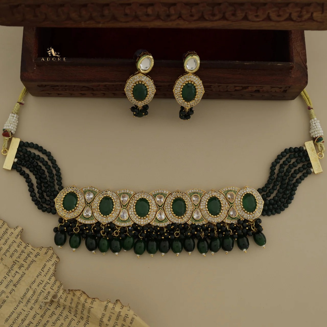 Taruni Kundan Choker With Stud - Image 20