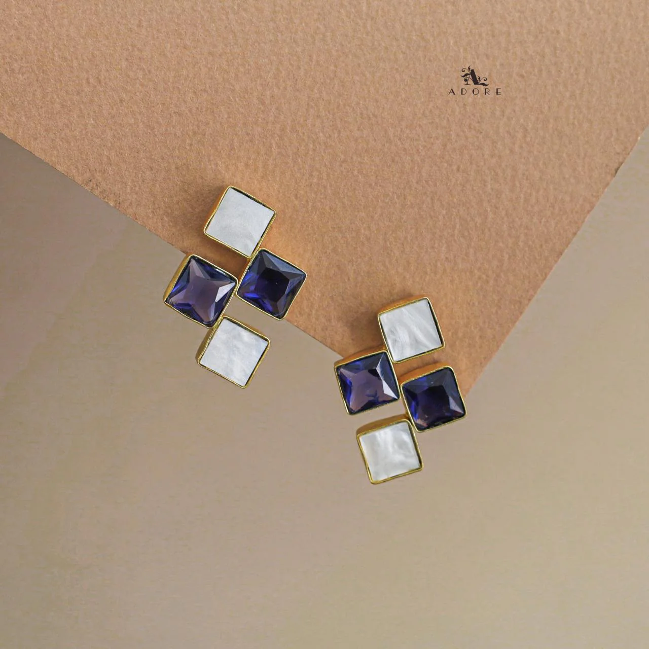 Tetra Diamond MOP + Glossy Earring - Image 7