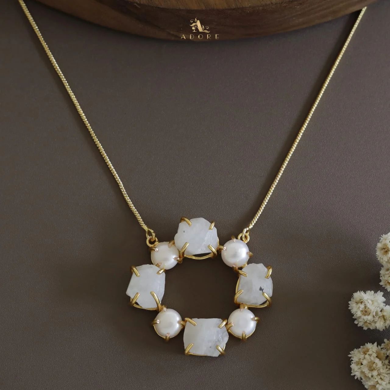 Tetra Pearly Raw Stone Chakra Neckpiece - Image 11