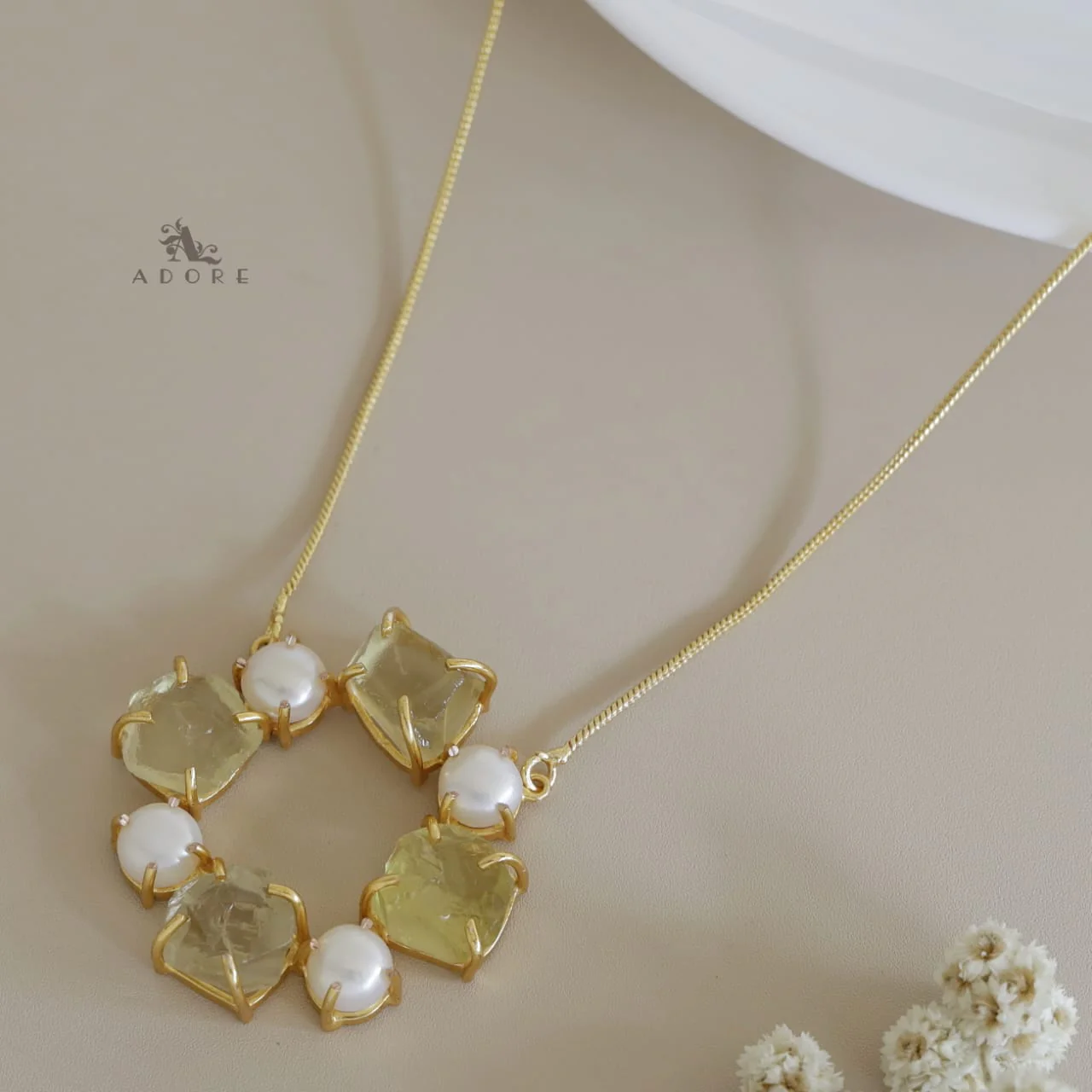 Tetra Pearly Raw Stone Chakra Neckpiece - Image 12