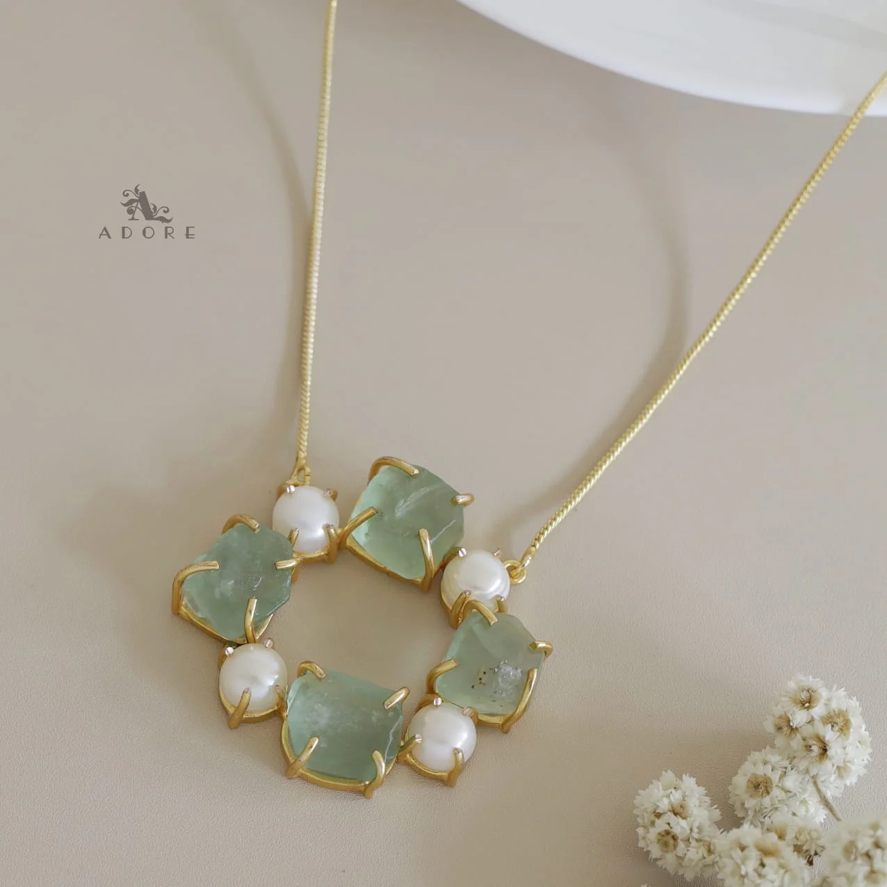 Tetra Pearly Raw Stone Chakra Neckpiece - Image 13