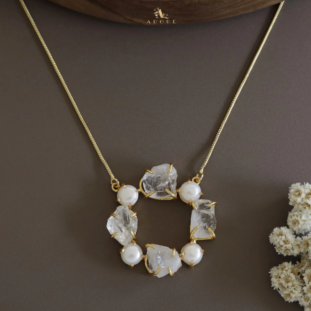 Tetra Pearly Raw Stone Chakra Neckpiece - Image 14