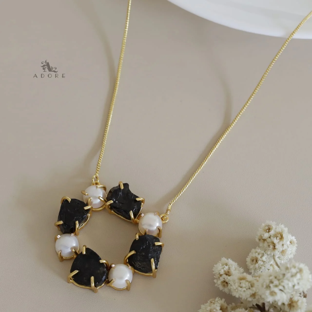 Tetra Pearly Raw Stone Chakra Neckpiece - Image 15