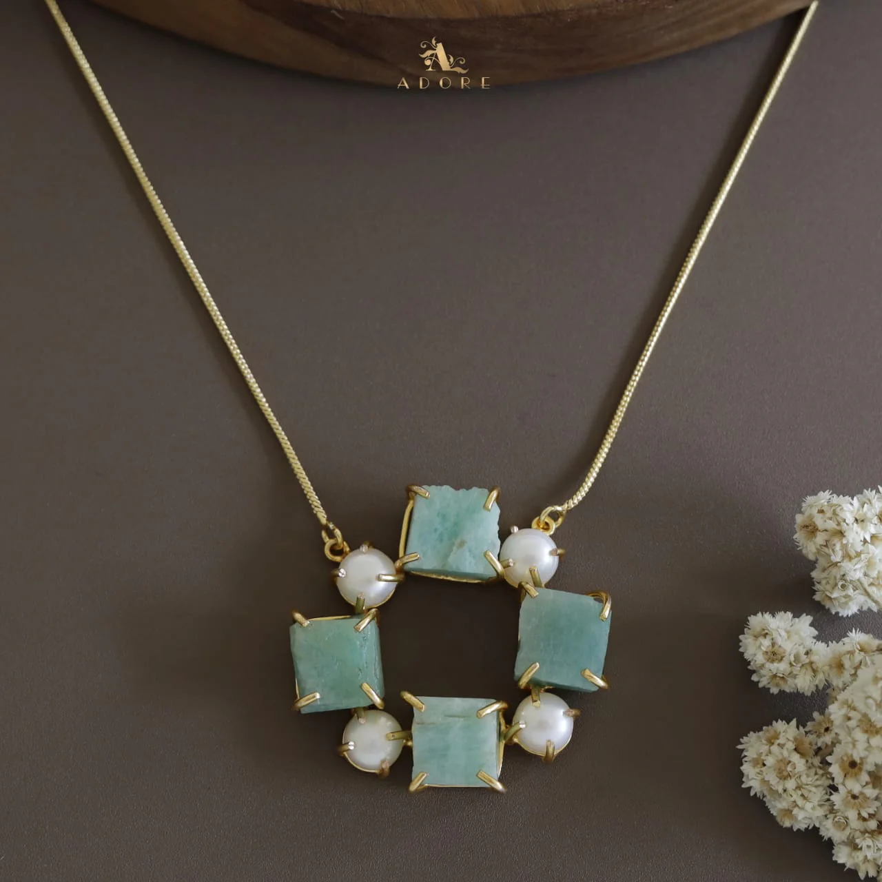 Tetra Pearly Raw Stone Chakra Neckpiece - Image 17