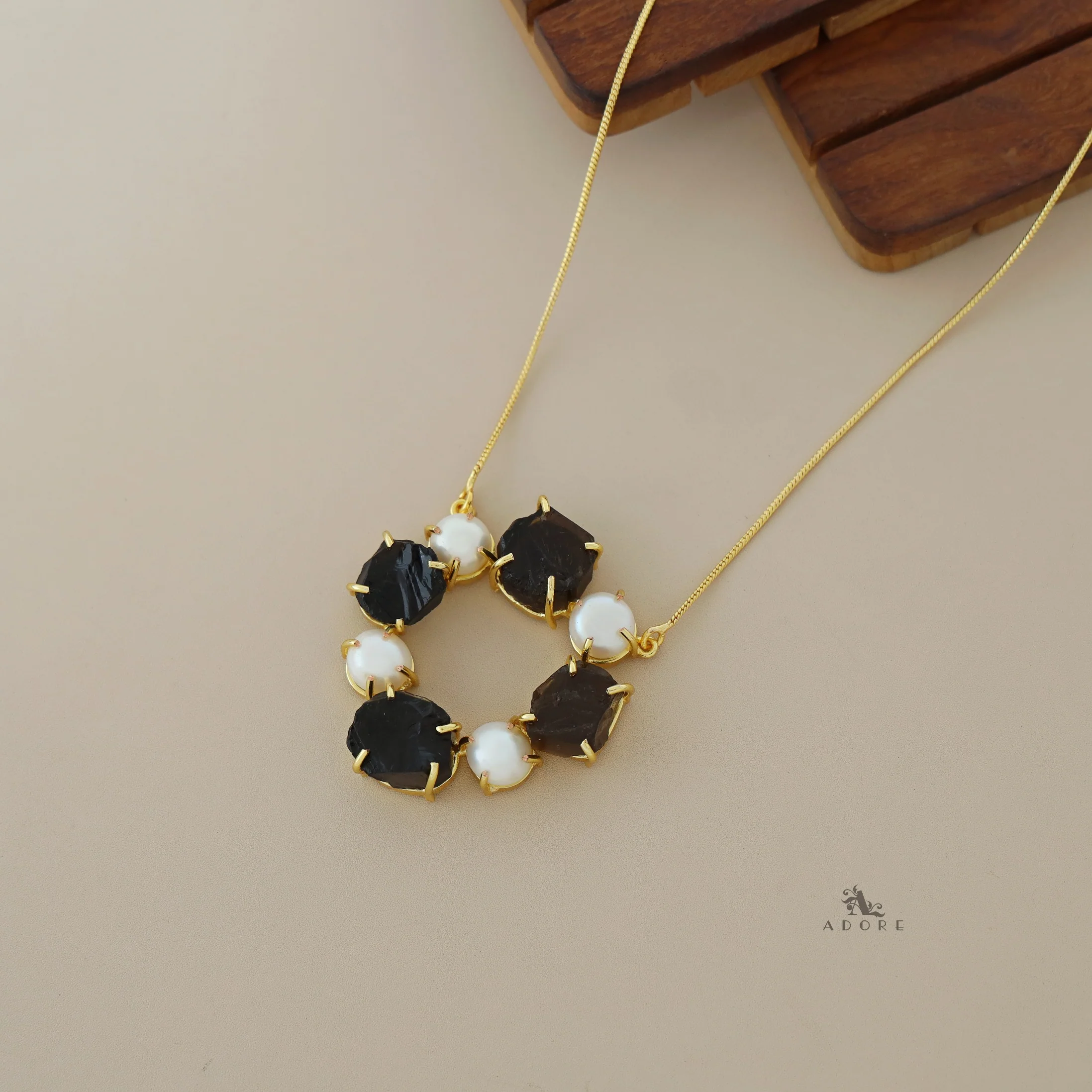 Tetra Pearly Raw Stone Chakra Neckpiece - Image 20