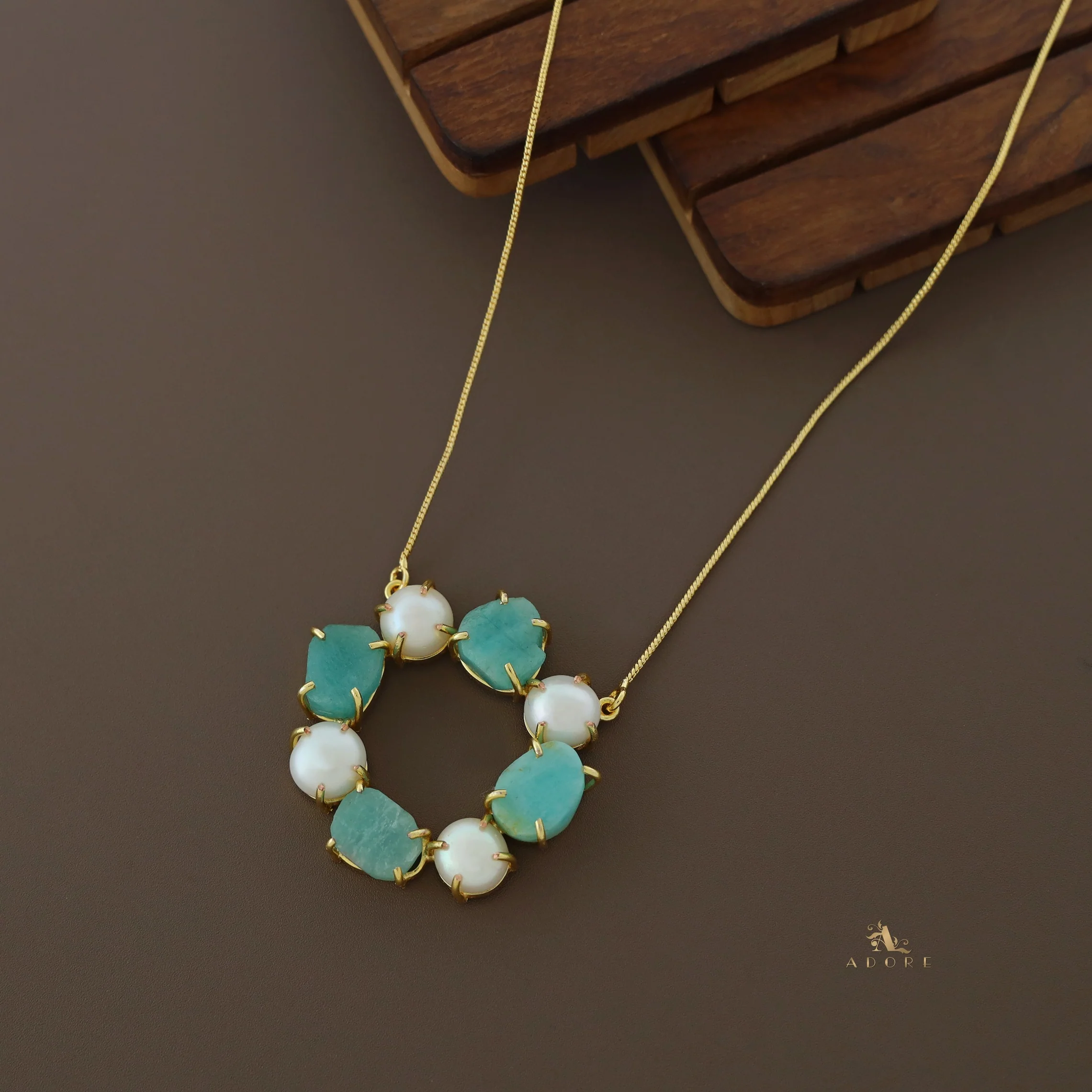 Tetra Pearly Raw Stone Chakra Neckpiece - Image 6