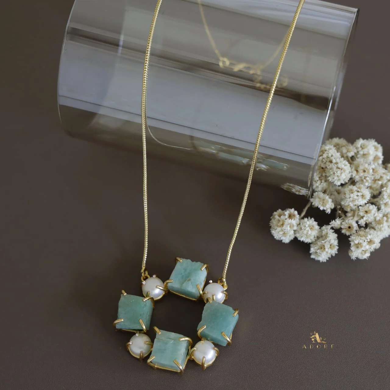 Tetra Pearly Raw Stone Chakra Neckpiece - Image 9