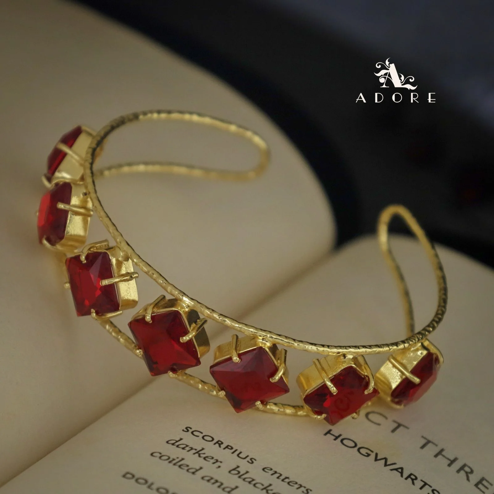 Textured Adonai 7 Stone Diamond Bangle - Image 5
