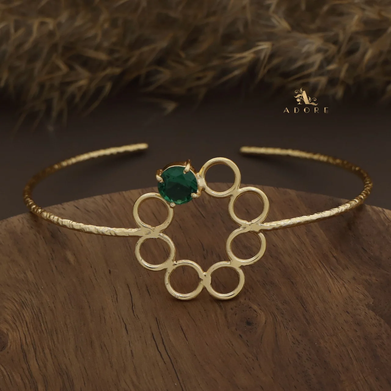 Textured Larka 7 Round Glossy Bangle - Image 4