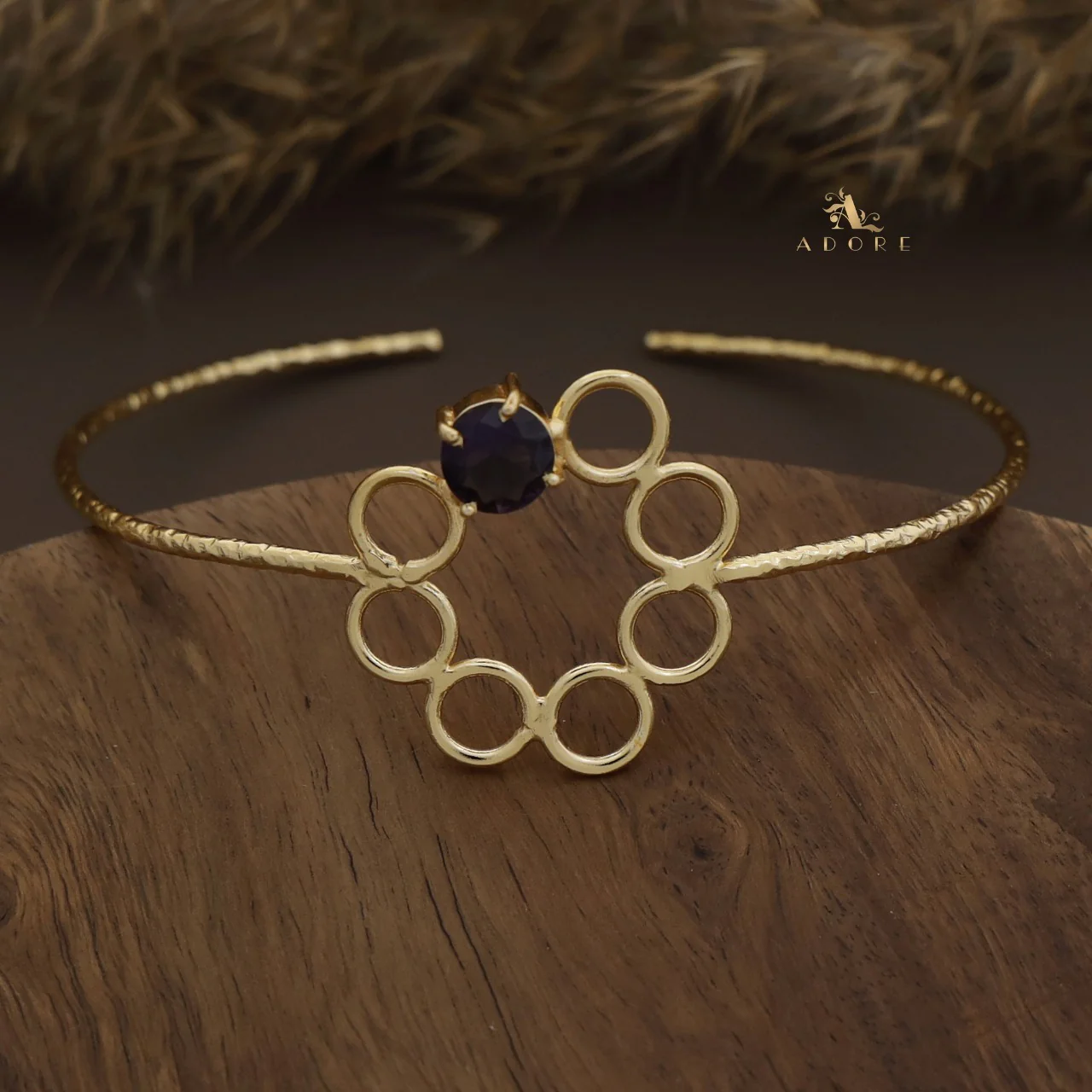 Textured Larka 7 Round Glossy Bangle - Image 5