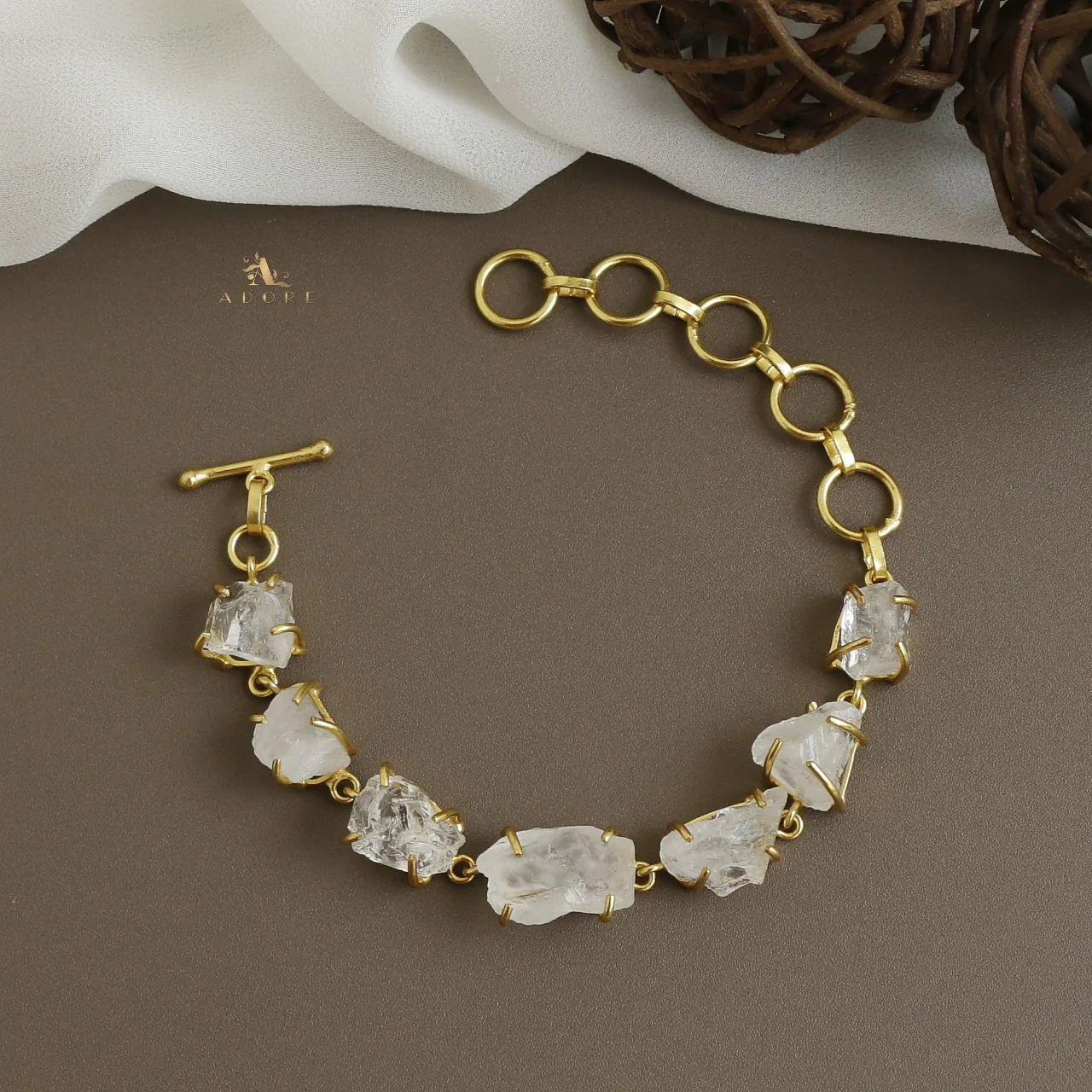 Thakshvi Raw Stone Bracelet - Image 10