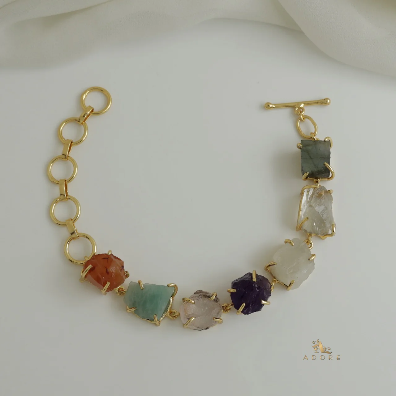 Thakshvi Raw Stone Bracelet - Image 11