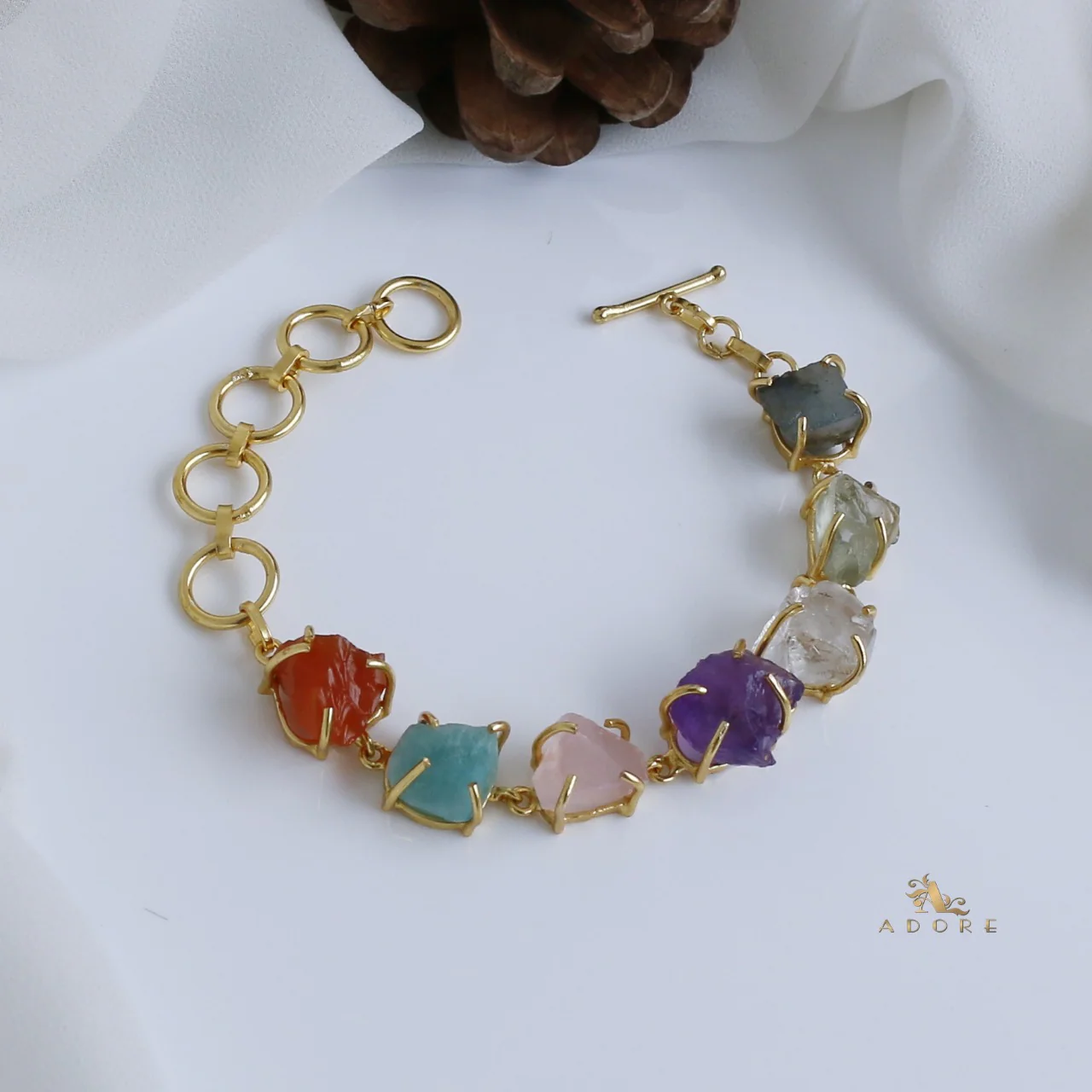 Thakshvi Raw Stone Bracelet - Image 12