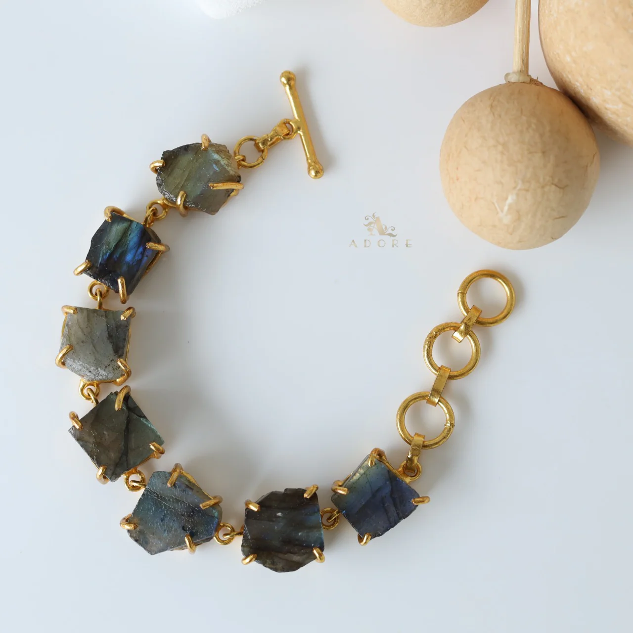 Thakshvi Raw Stone Bracelet - Image 8