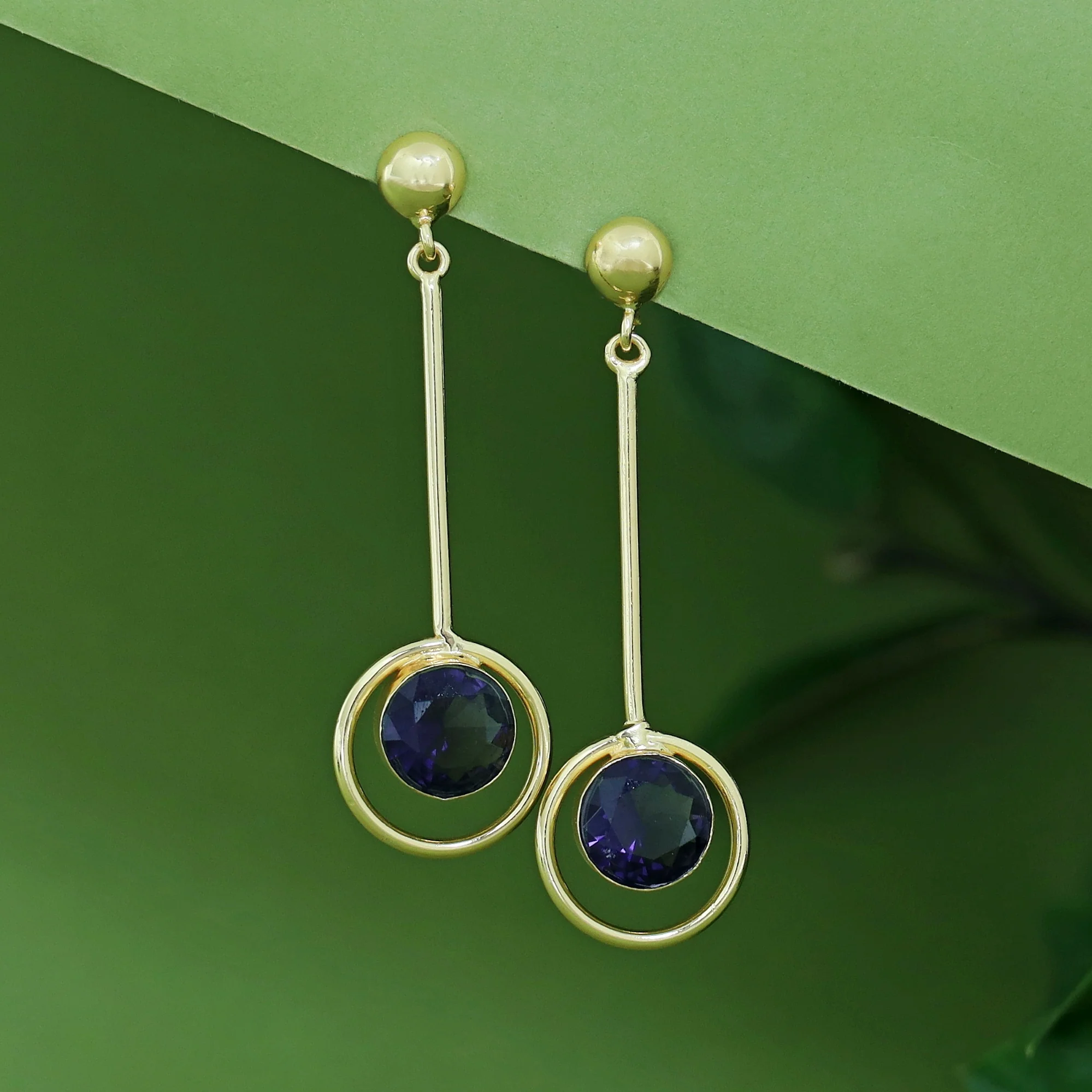 Titania Glossy Pendulum Earring - Image 3