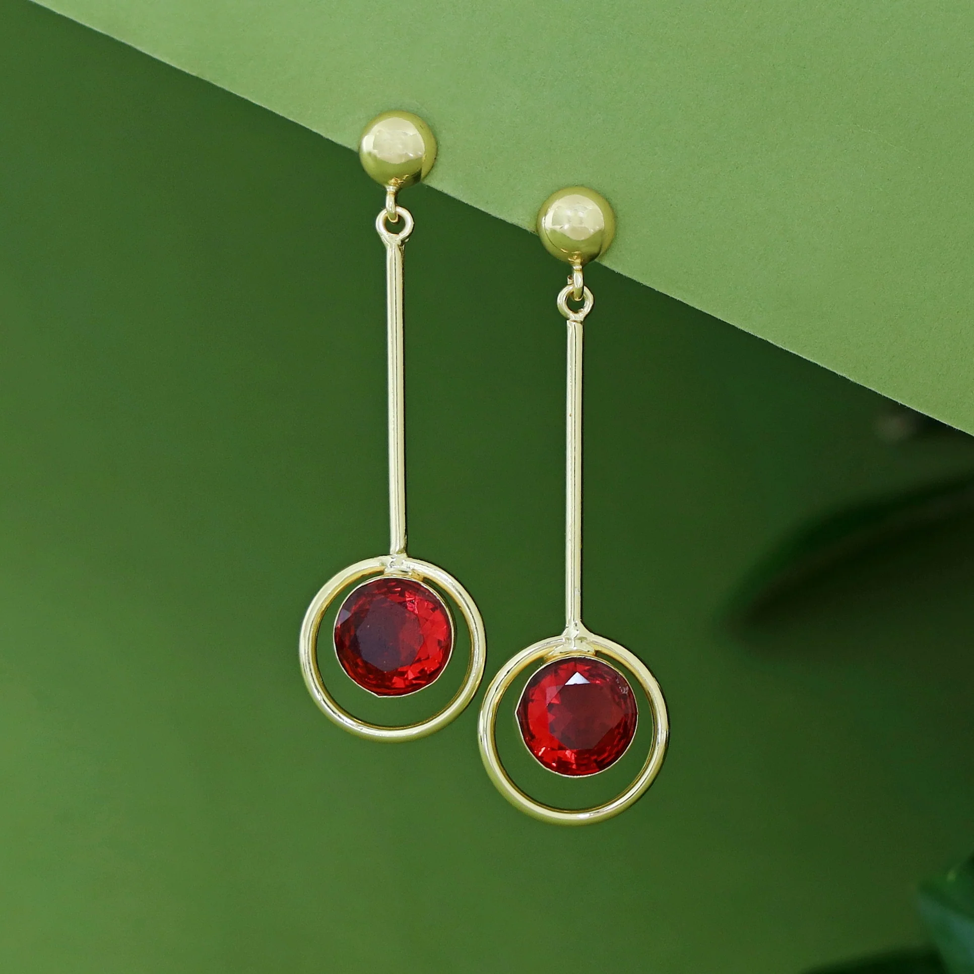 Titania Glossy Pendulum Earring - Image 5
