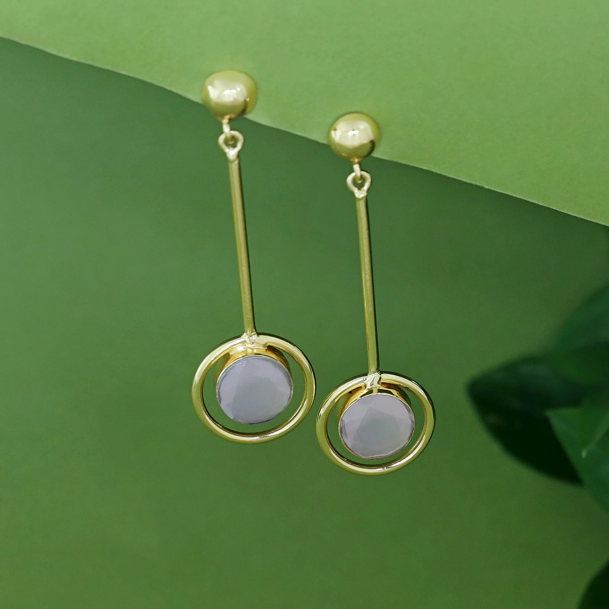 Titania Glossy Pendulum Earring - Image 8