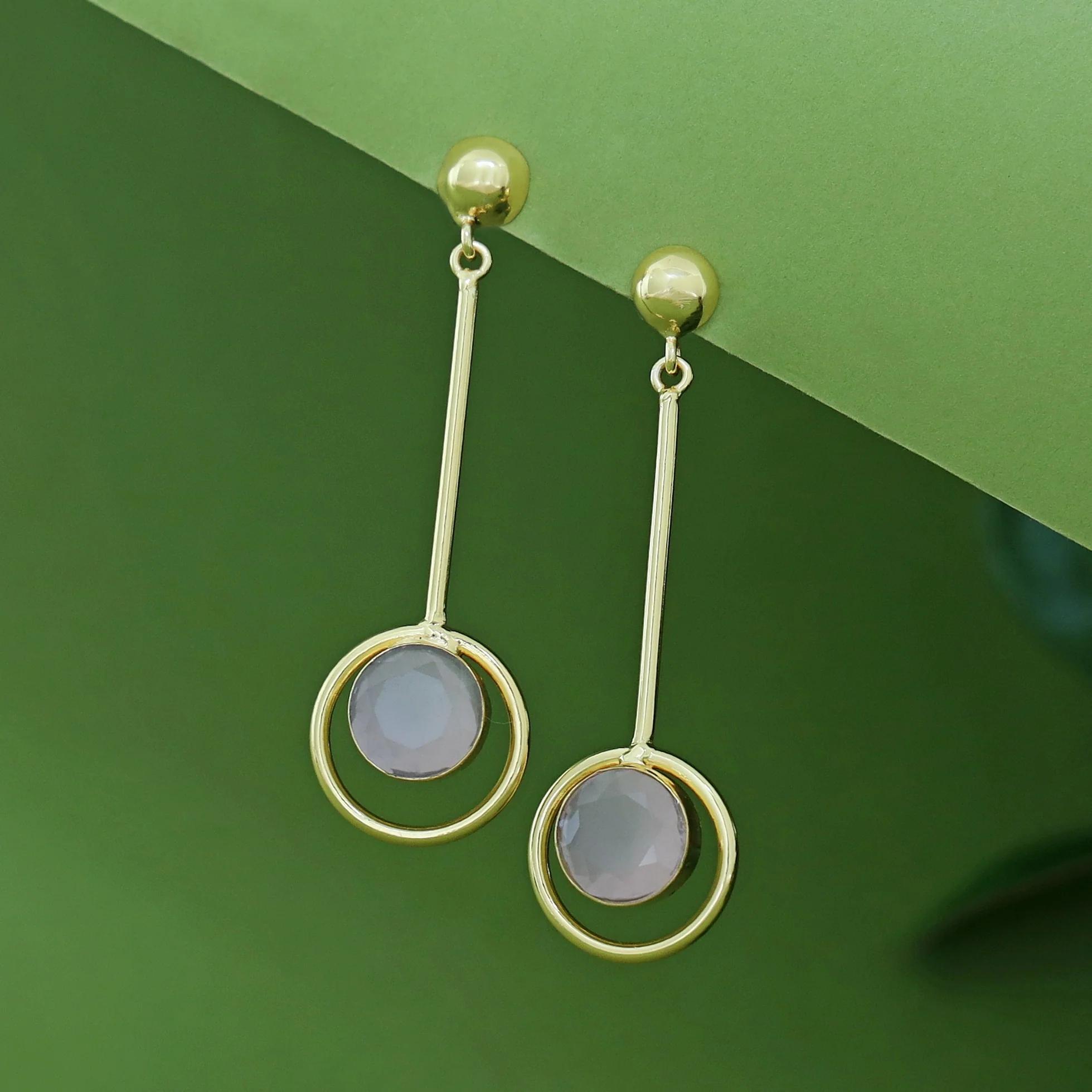 Titania Glossy Pendulum Earring - Image 9