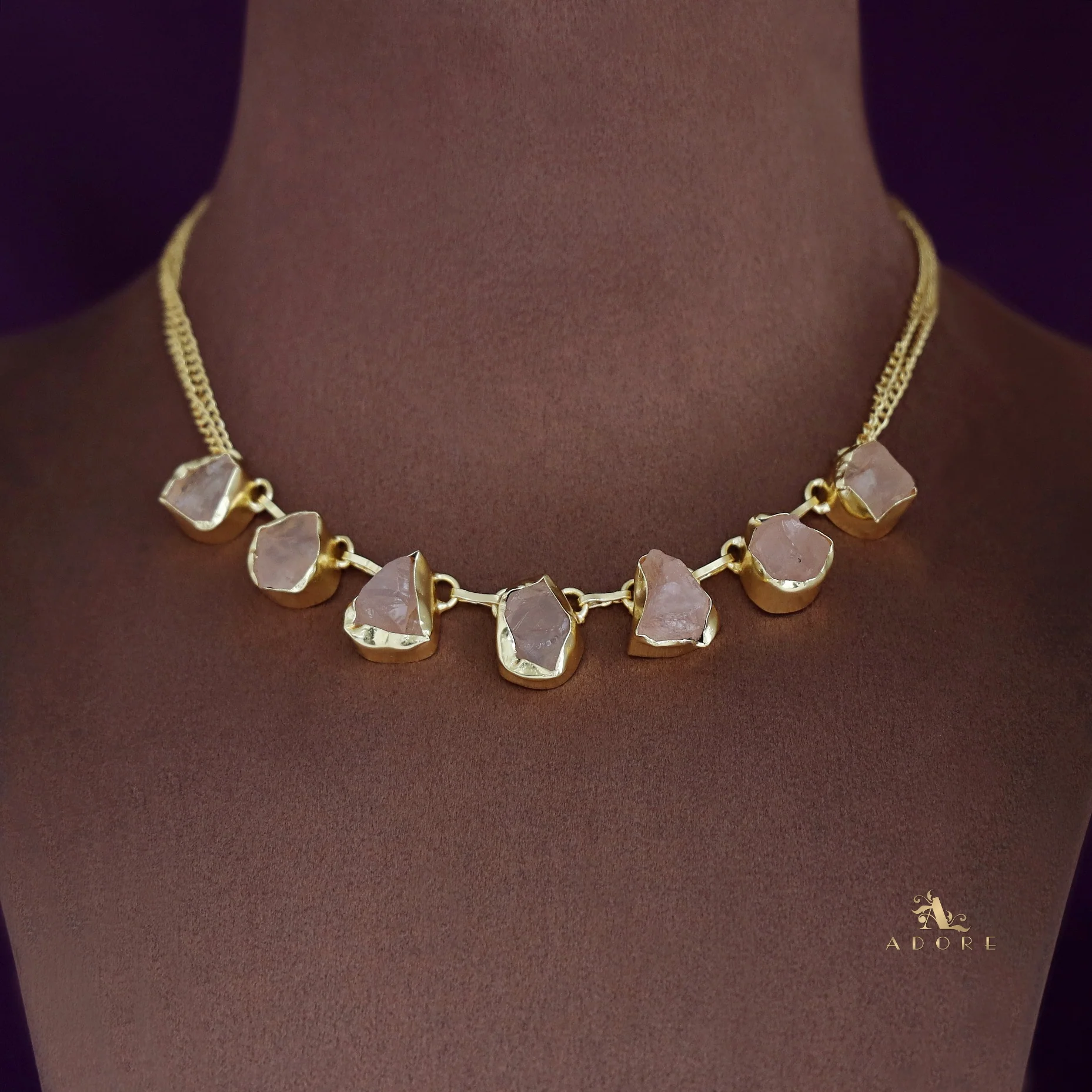 Tiyara Raw Stone Short Neckpiece - Image 4