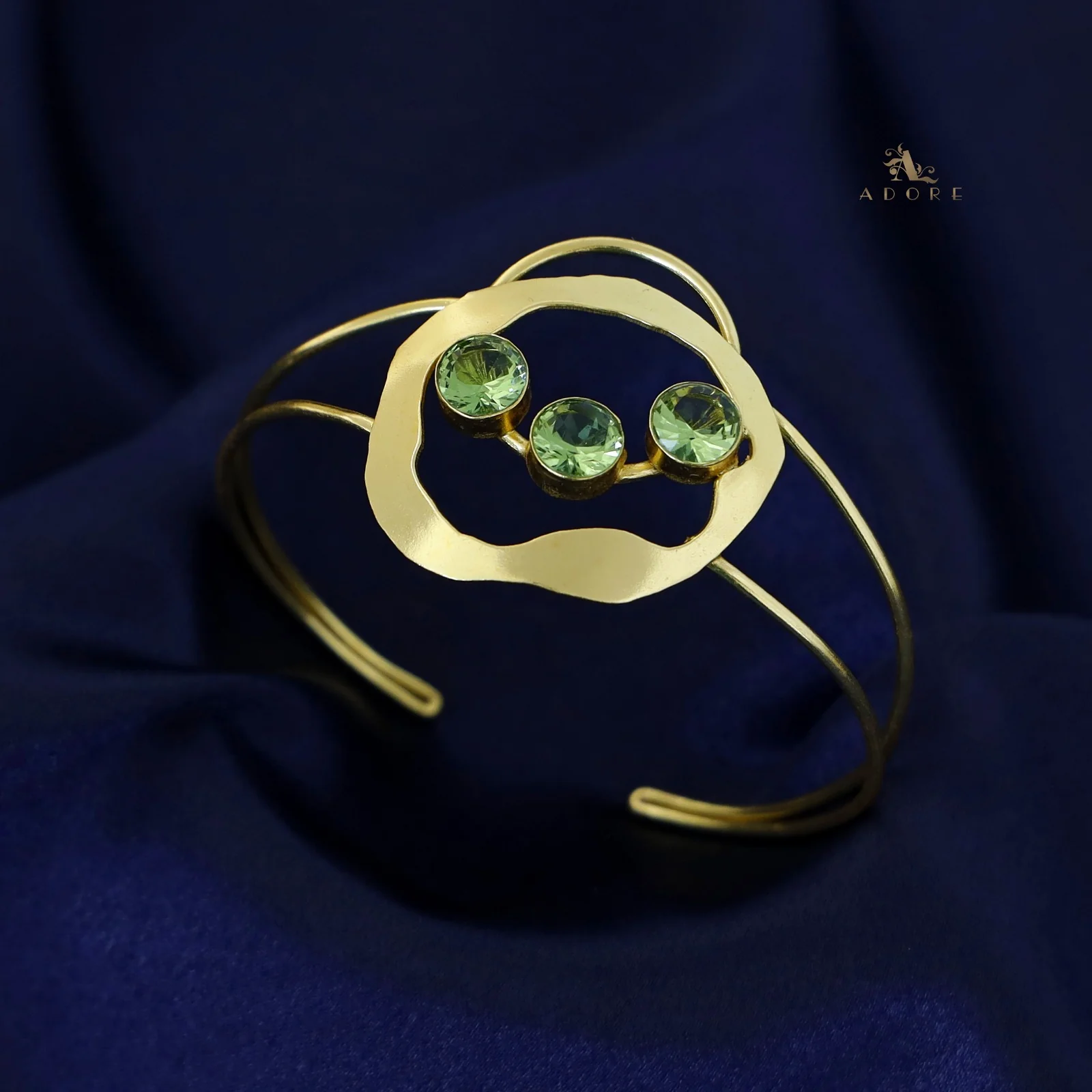 Tri Glossy Golden Vikruthika Bangle - Image 4
